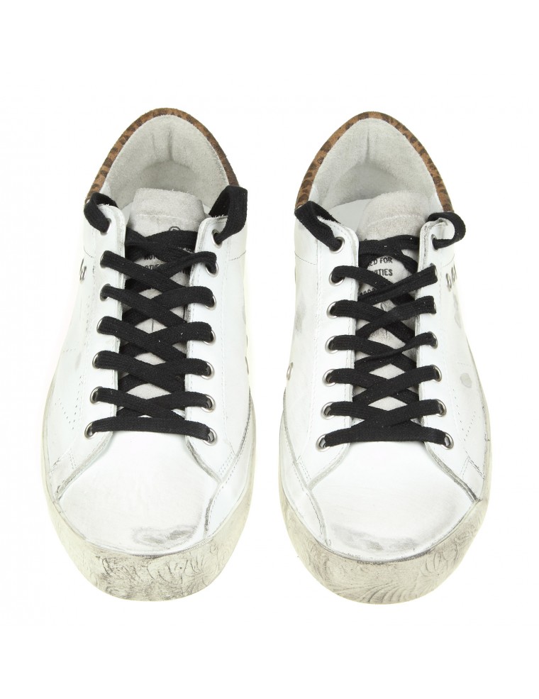 sneakers super star in pelle e stella traforata