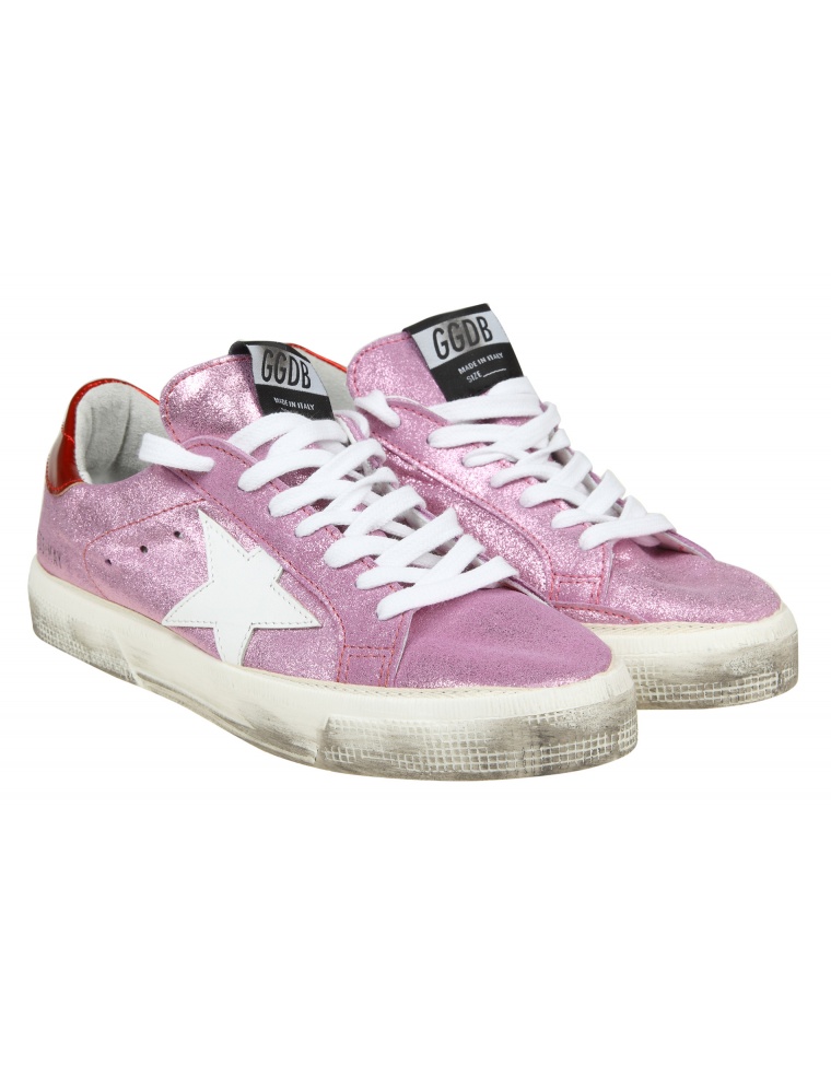 golden goose rosa glitter