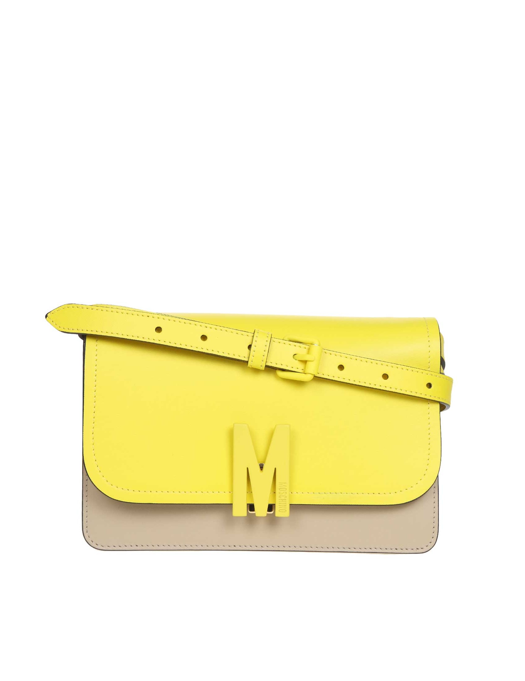 moschino small leather shoulder bag