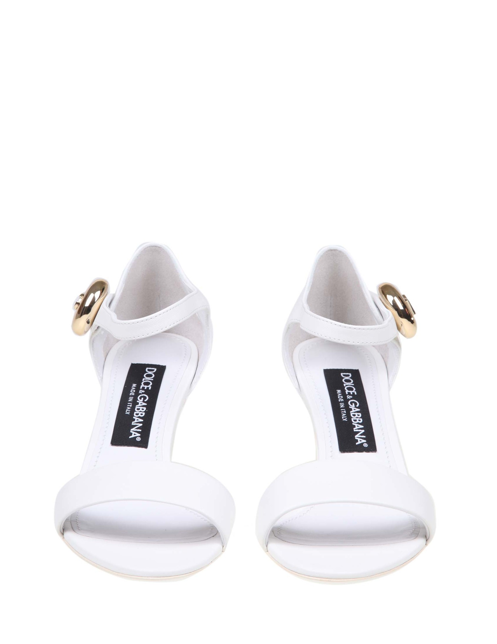 dolce and gabbana white sandals