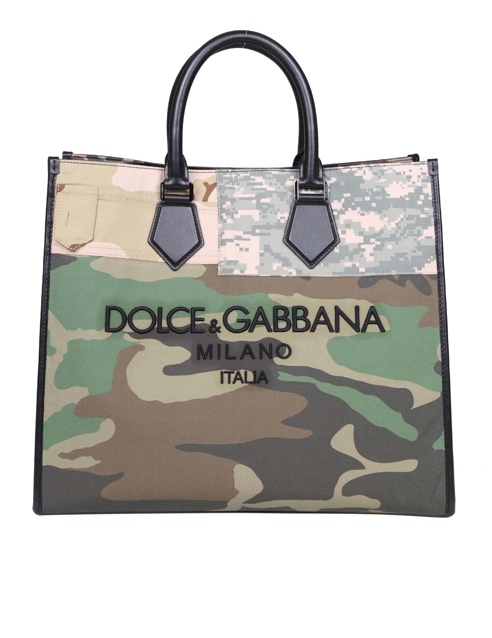 DOLCE & GABBANA HANDBAG IN PATCHWORK FABRIC