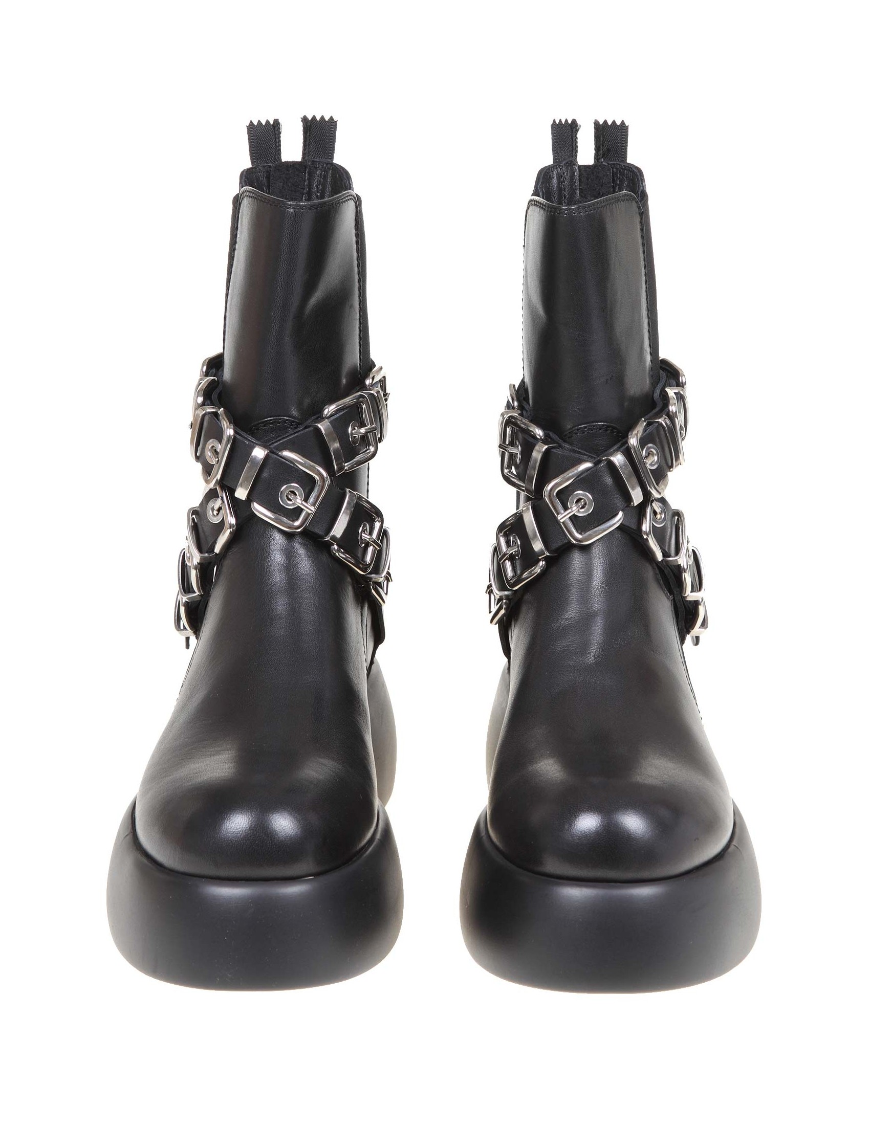 AGL NANCY BOOTS IN BLACK LEATHER
