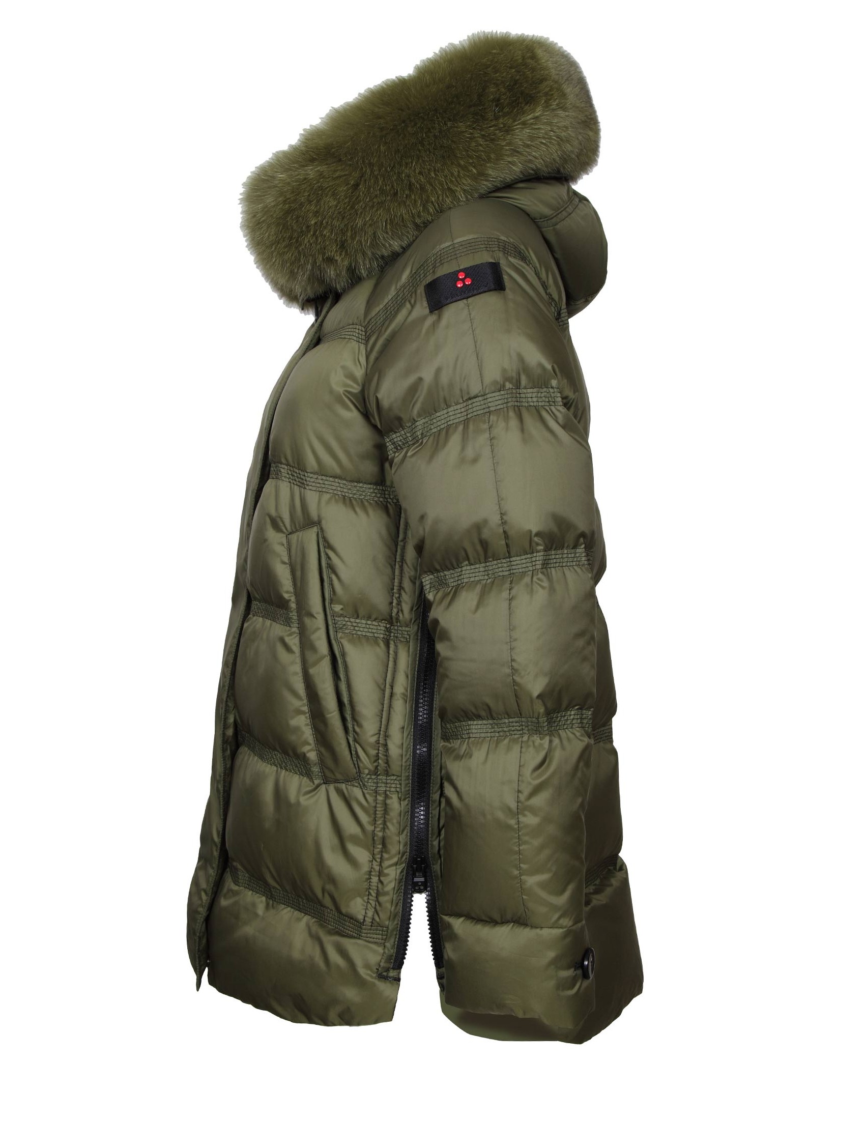 PEUTEREY TAKAN DOWN JACKET MQ 02 FUR GREEN COLOR