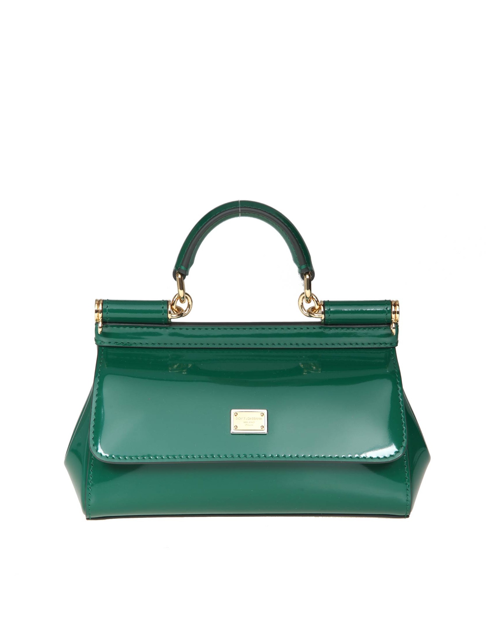 DOLCE & GABBANA SMALL SICILY BAG IN POLISHED CALFSKIN