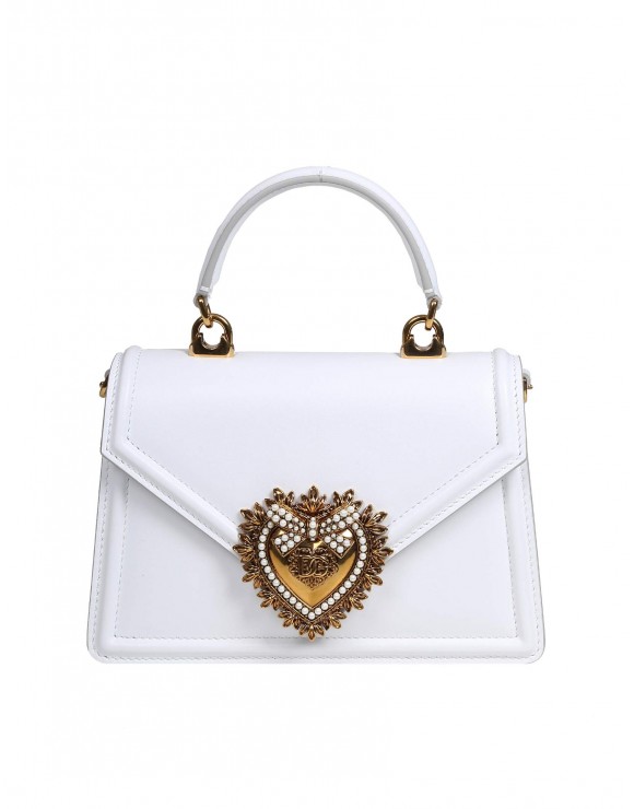 Dolce & Gabbana Small Devotion Nappa Mordore Leather Bag