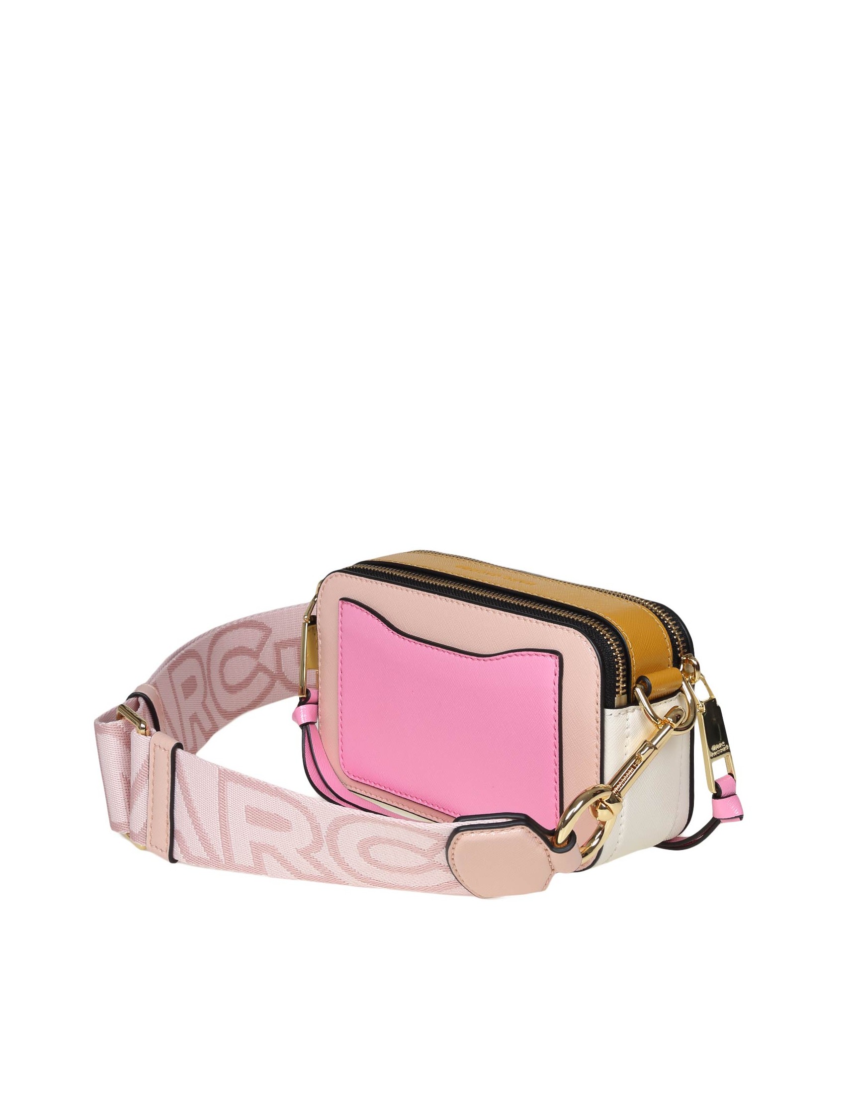 Marc Jacobs Snapshot Bag In Pink Leather and Prints ref.357154