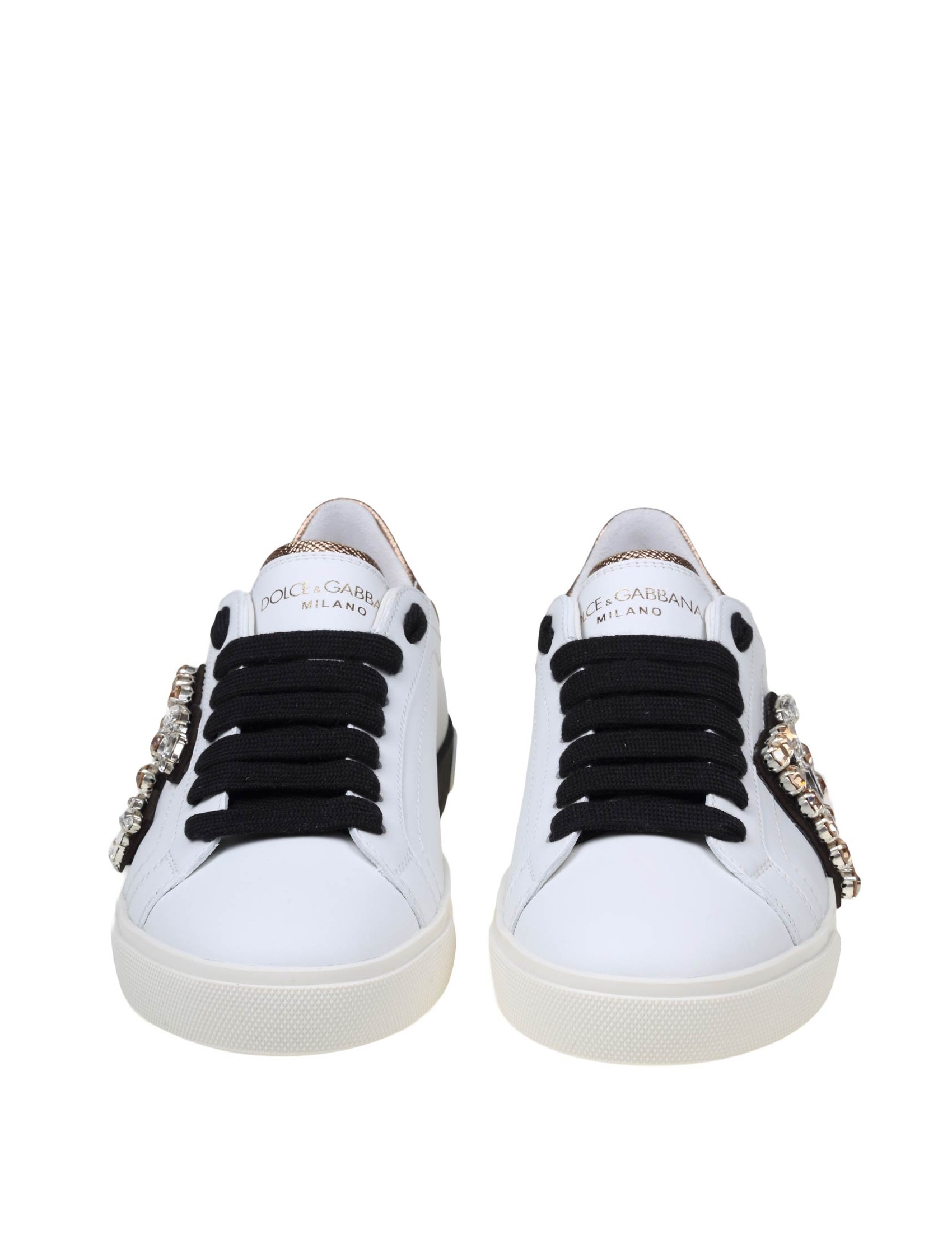 Dolce and gabbana hot sale rhinestone sneakers