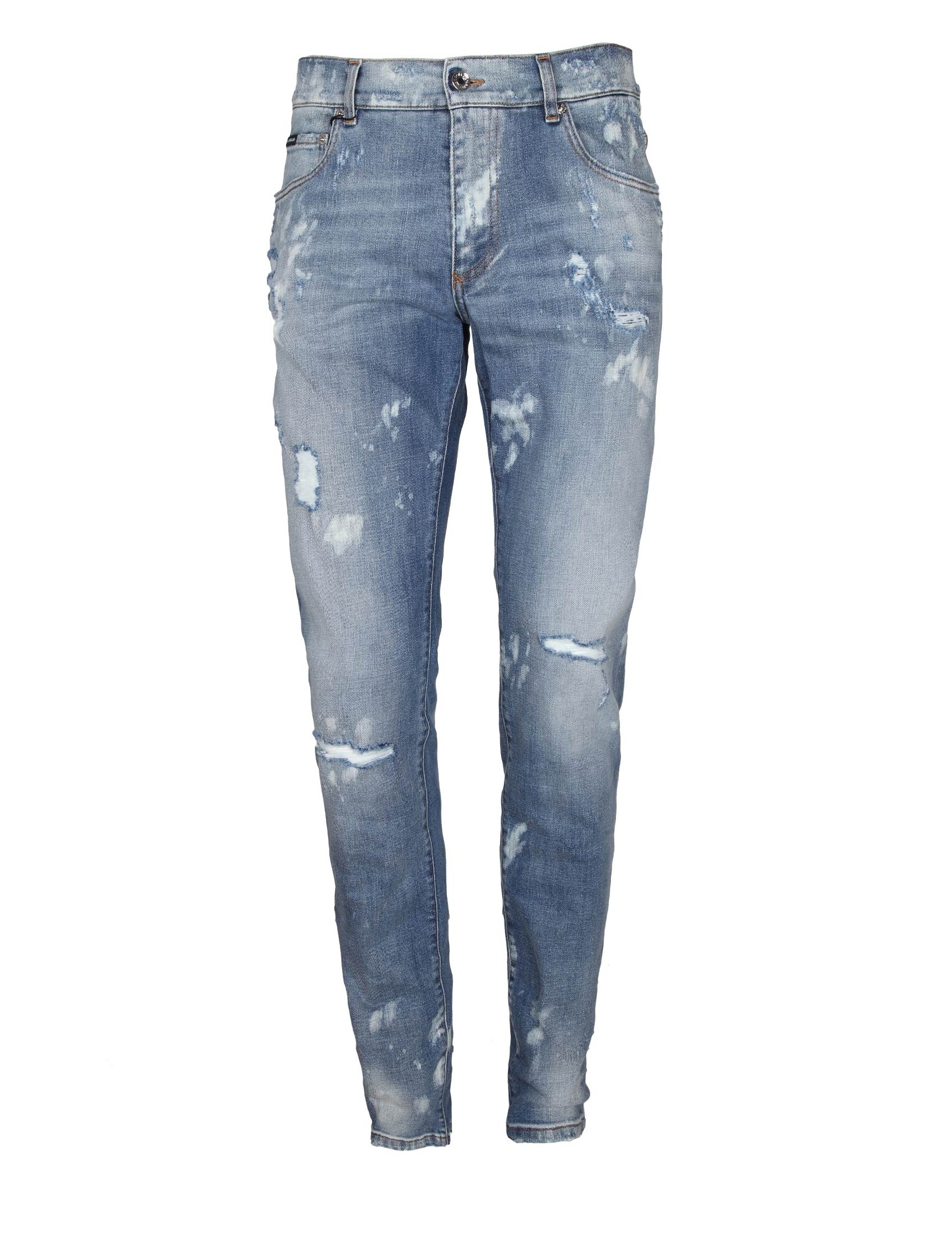 Dolce And Gabbana Slim Jeans Color Light Blue