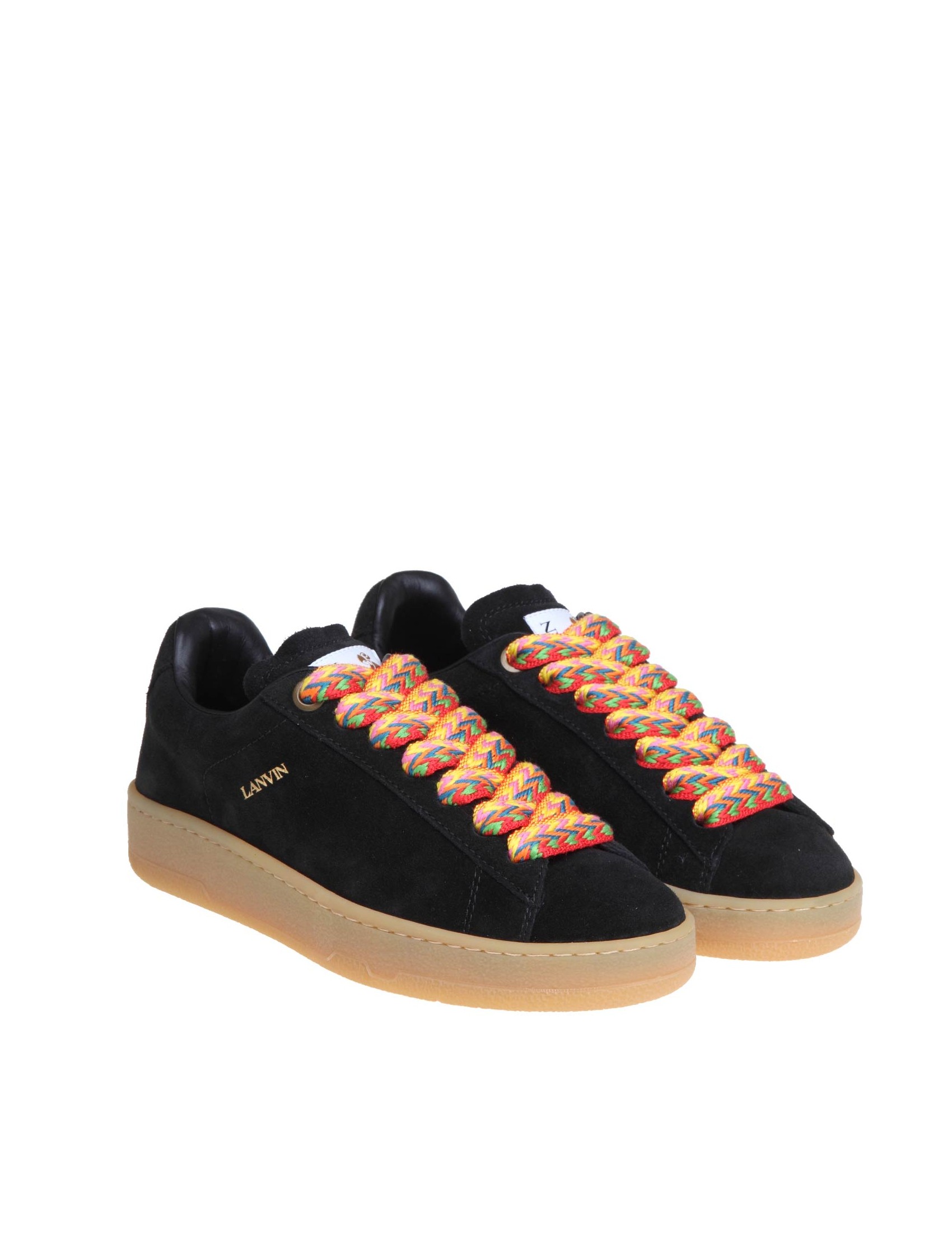 Lanvin black suede on sale sneakers