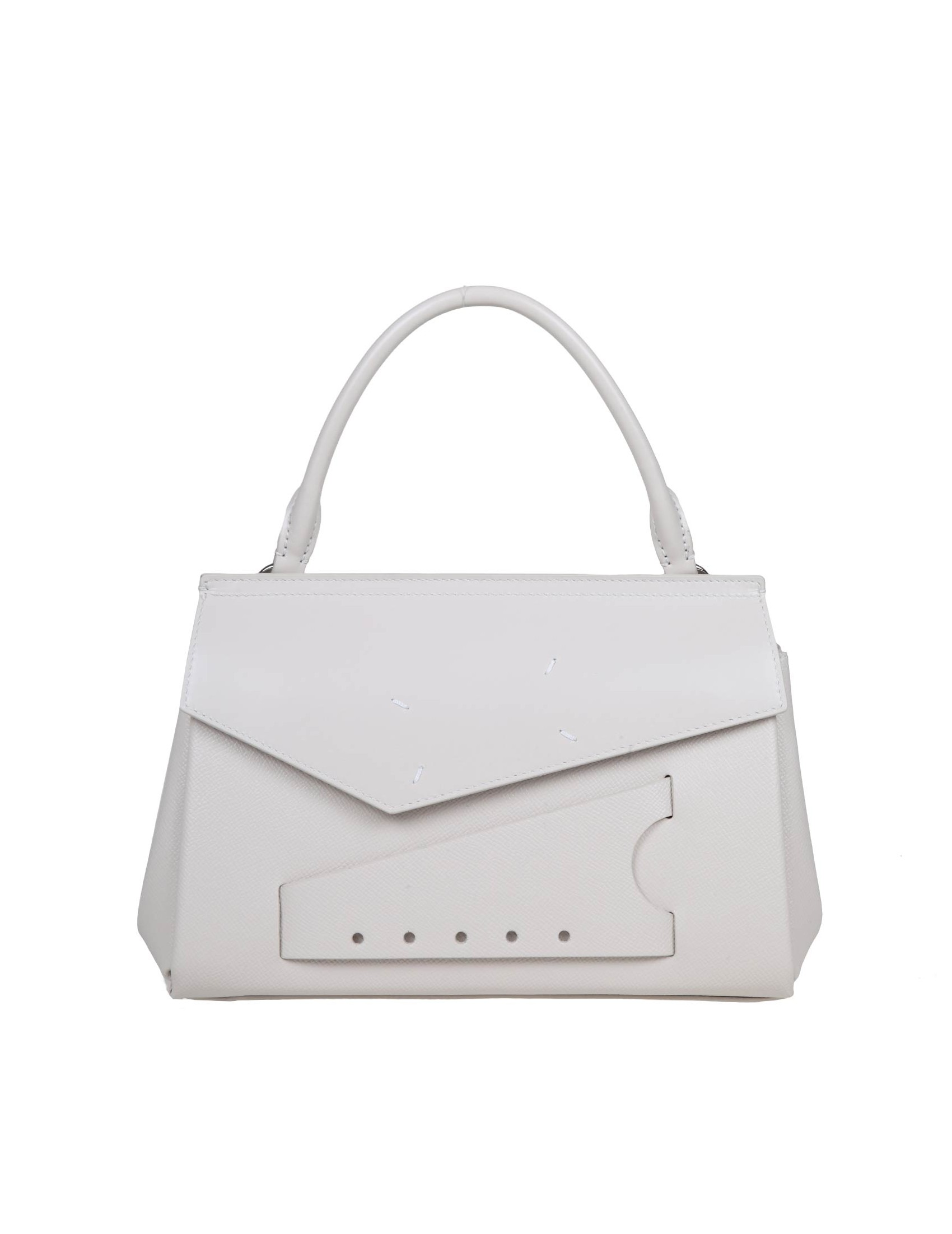 MAISON MARGIELA SNATCHED CLASSIQUE HANDBAG COLOR CREAM