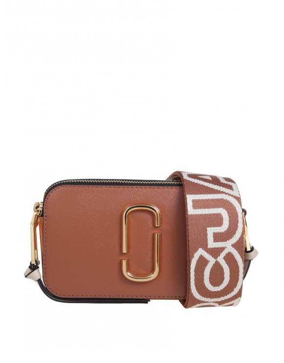 Marc Jacobs Snapshot Bag In Khaki Color Leather in Natural