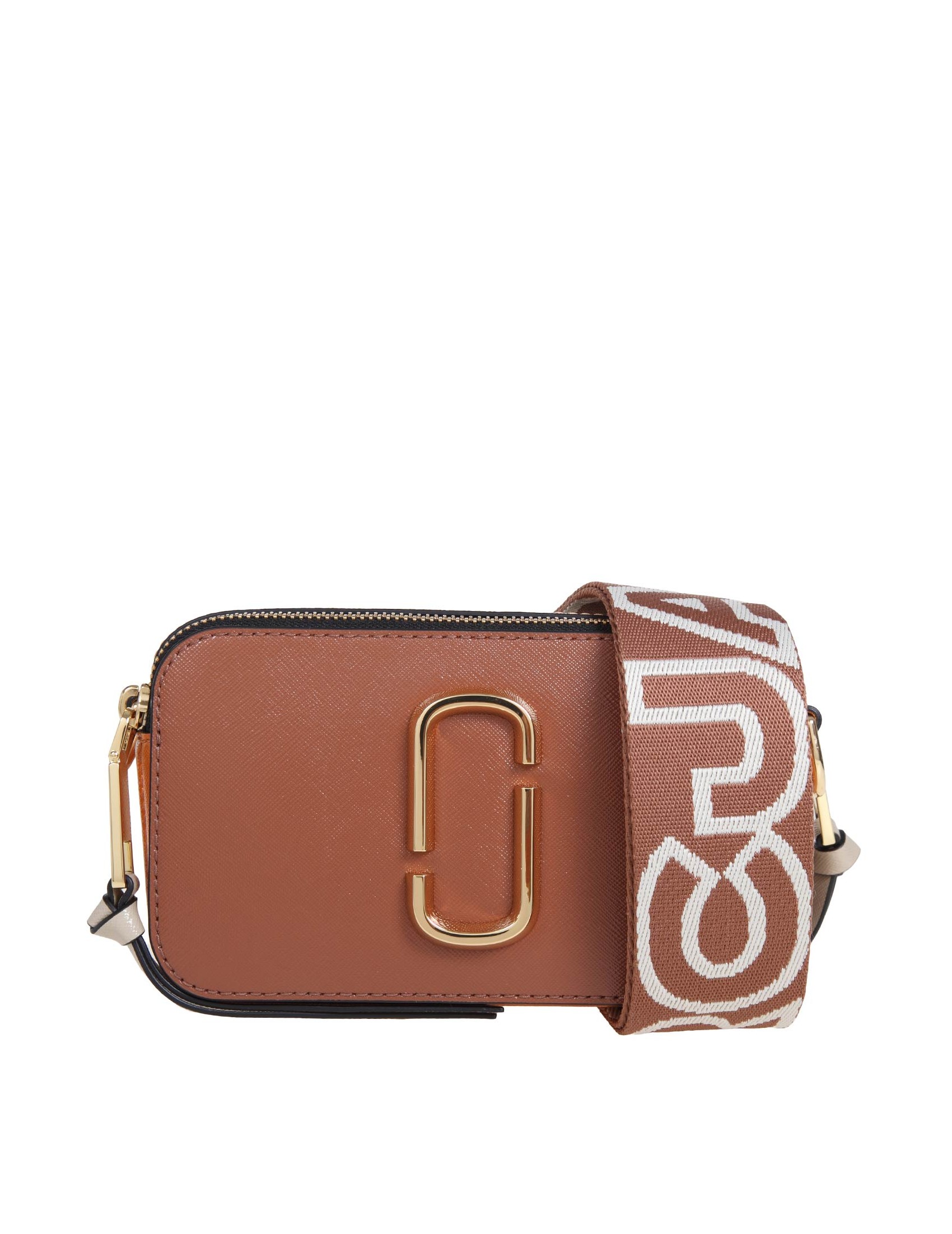 MARC JACOBS SNAPSHOT BAG IN ARGAN COLOR LEATHER