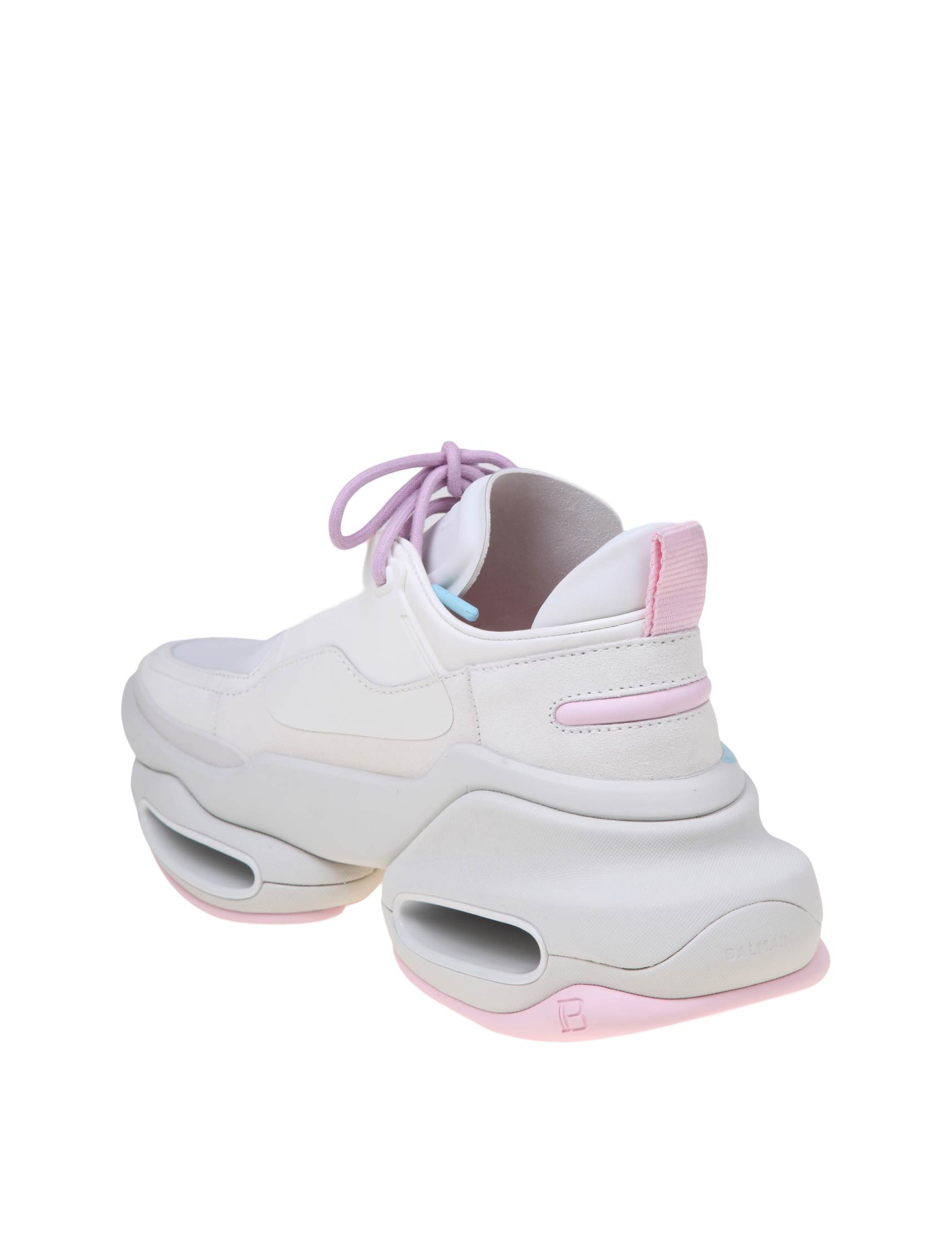 Purple balmain discount sneakers