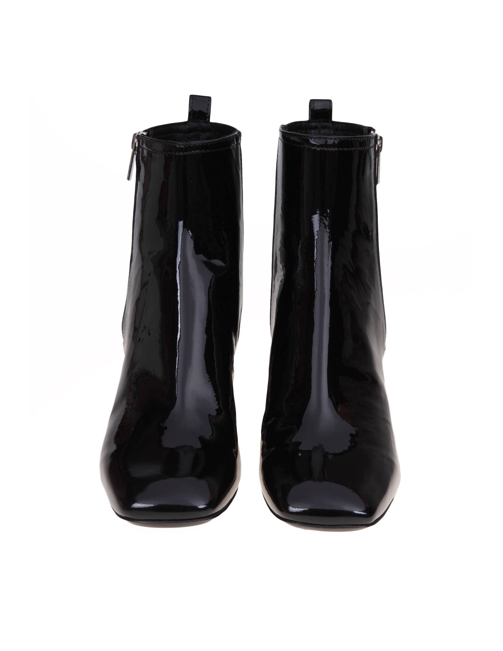 AGL ANGIE BLACK PATENT ANKLE BOOT