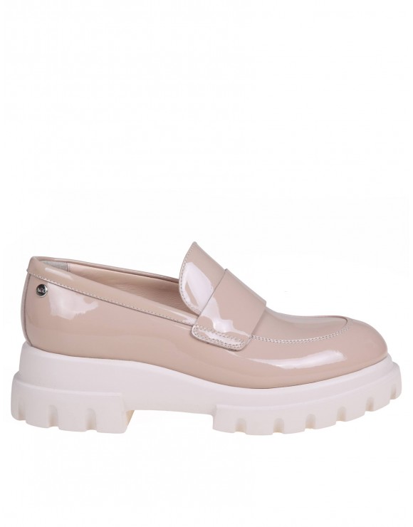 AGL IDA LOAFERS IN CREAM COLOR PATENT