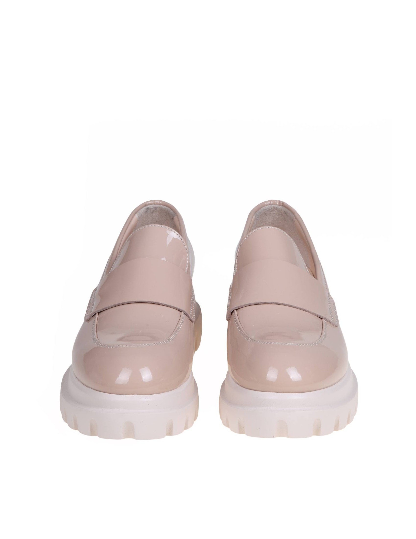 AGL IDA LOAFERS IN CREAM COLOR PATENT