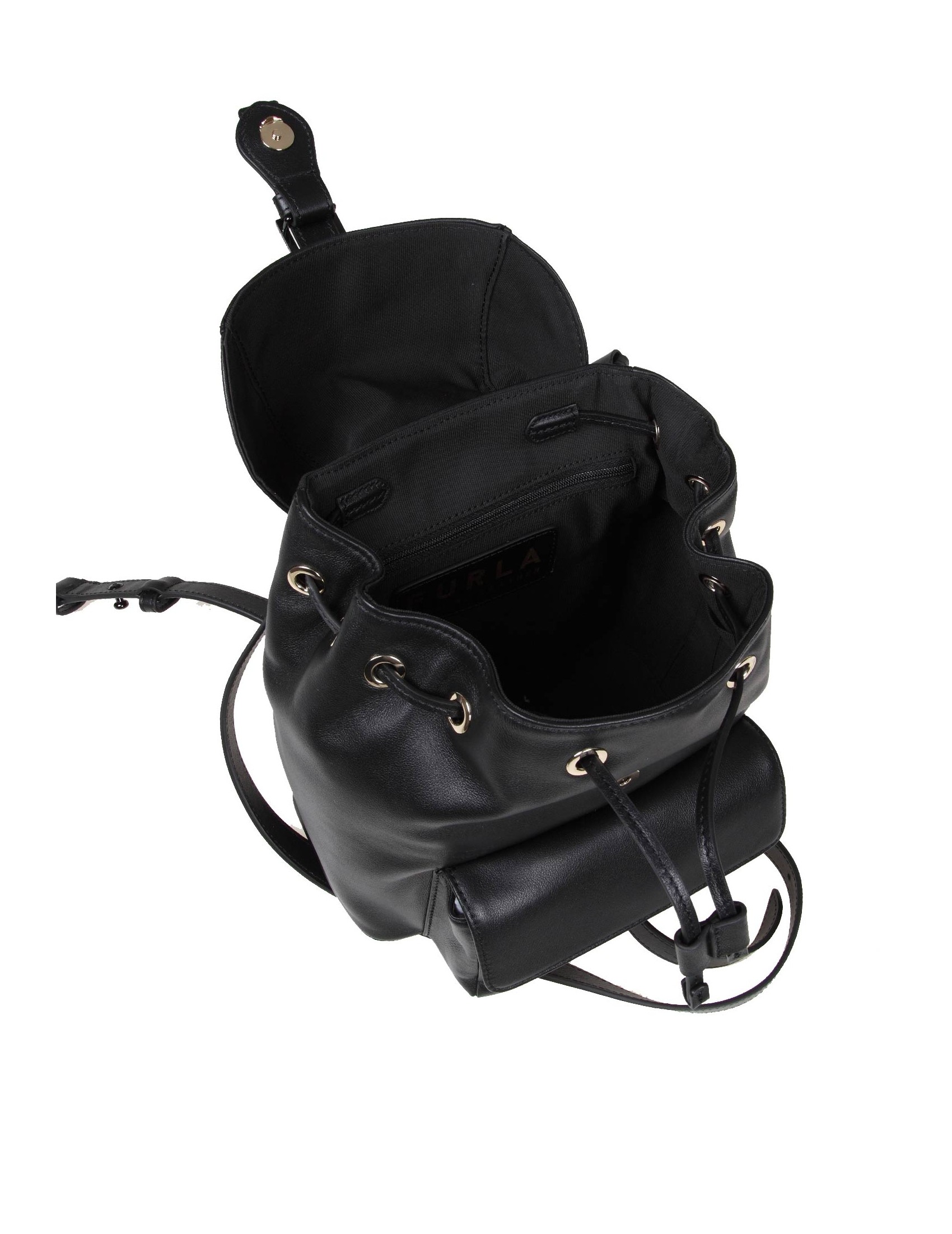 Furla black clearance backpack