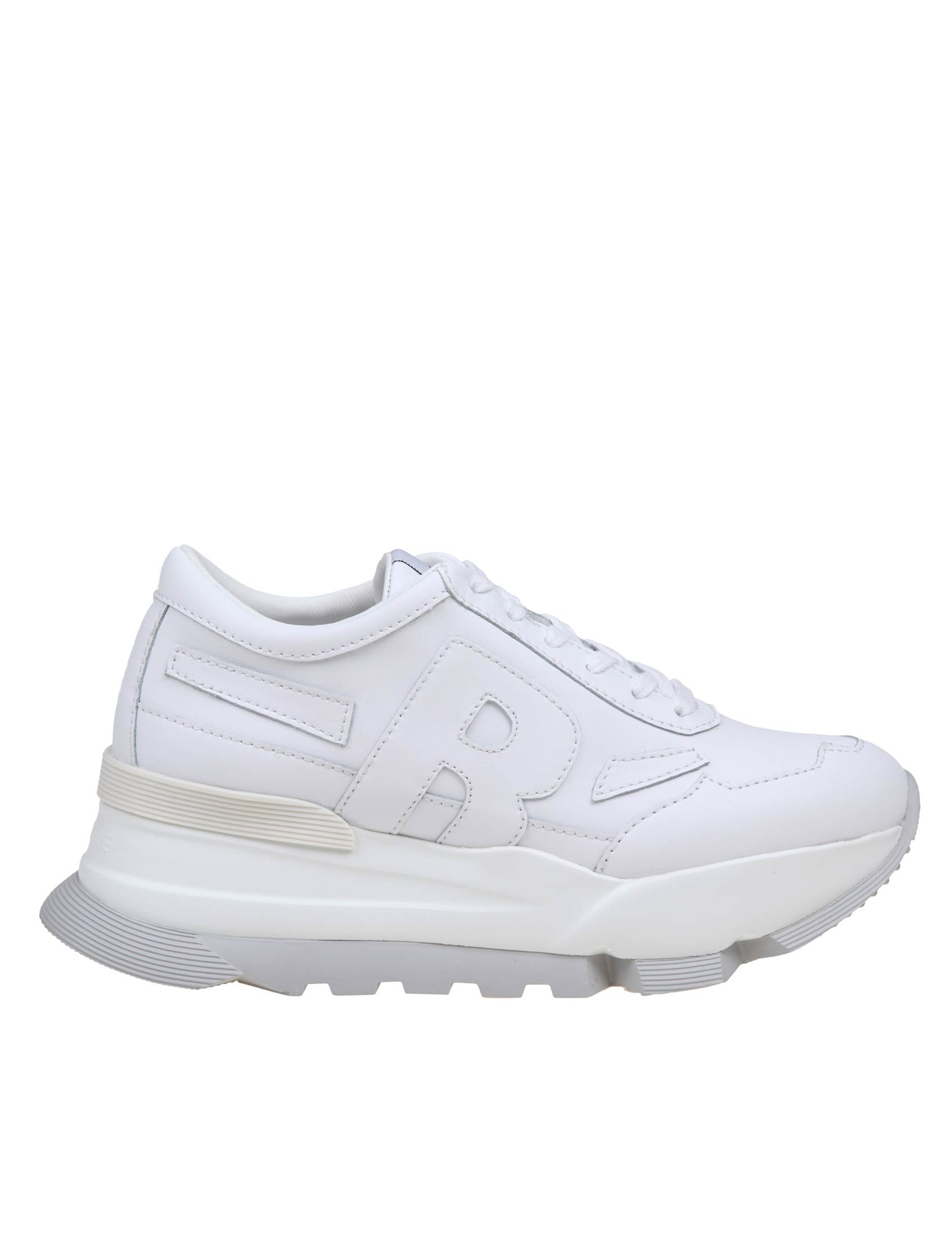 RUCOLINE SNEAKERS IN PELLE COLORE BIANCO