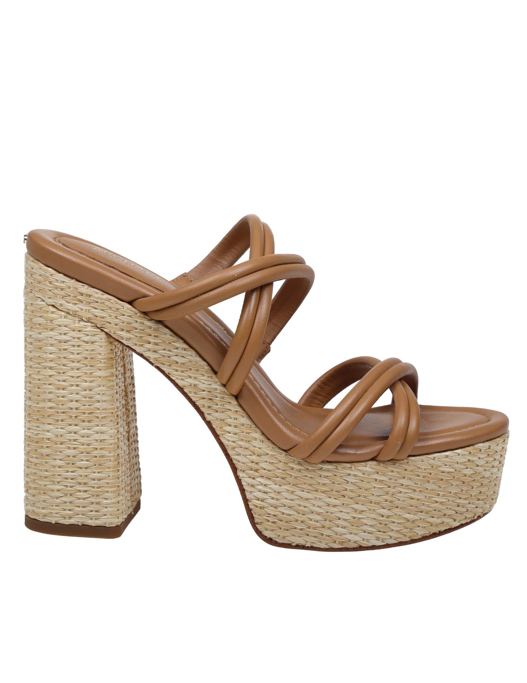 MICHAEL KORS CORRINE PLATFORM SANDAL IN LEATHER COLOR LEATHER