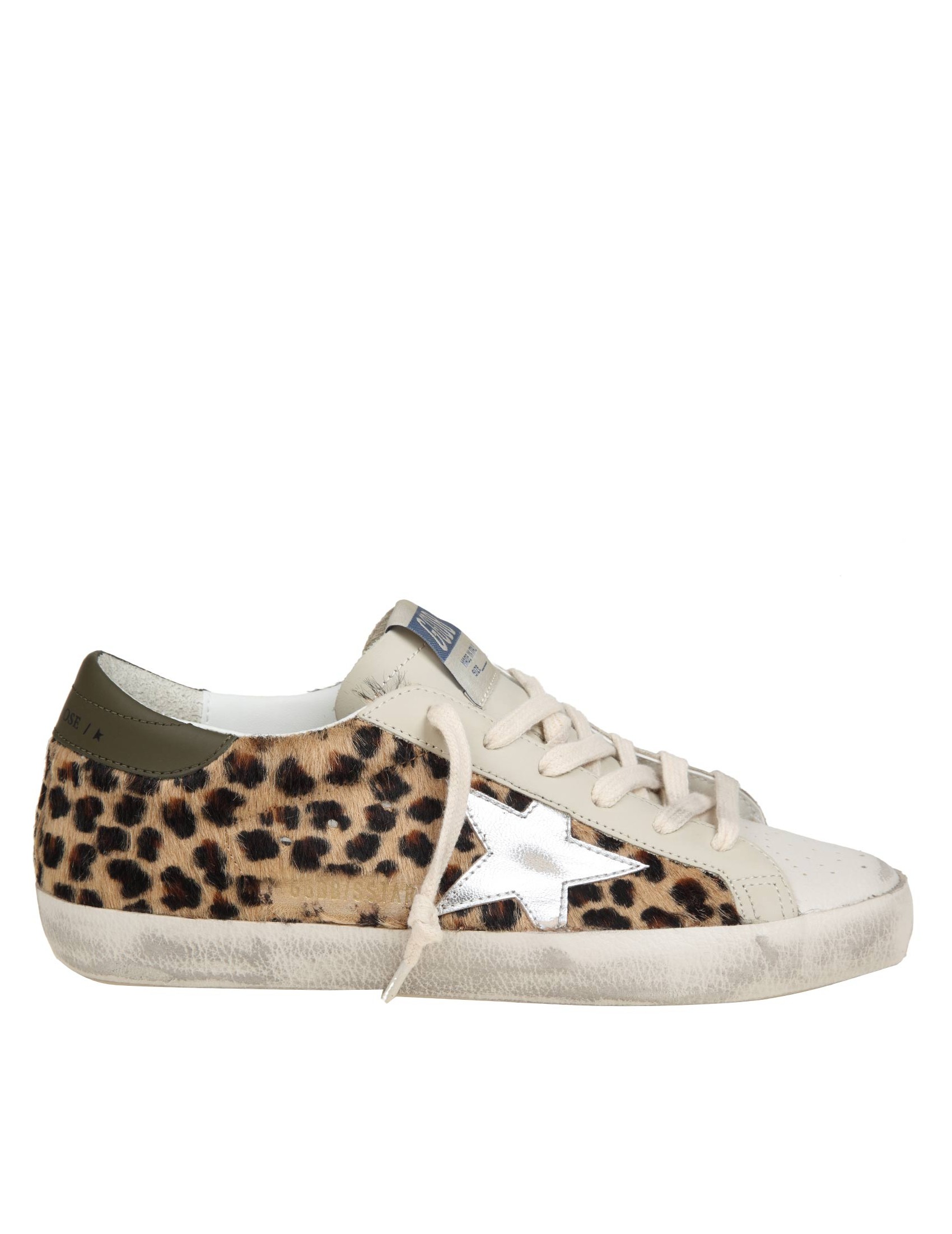 GOLDEN GOOSE SUPER STAR IN SUEDE AND PONY