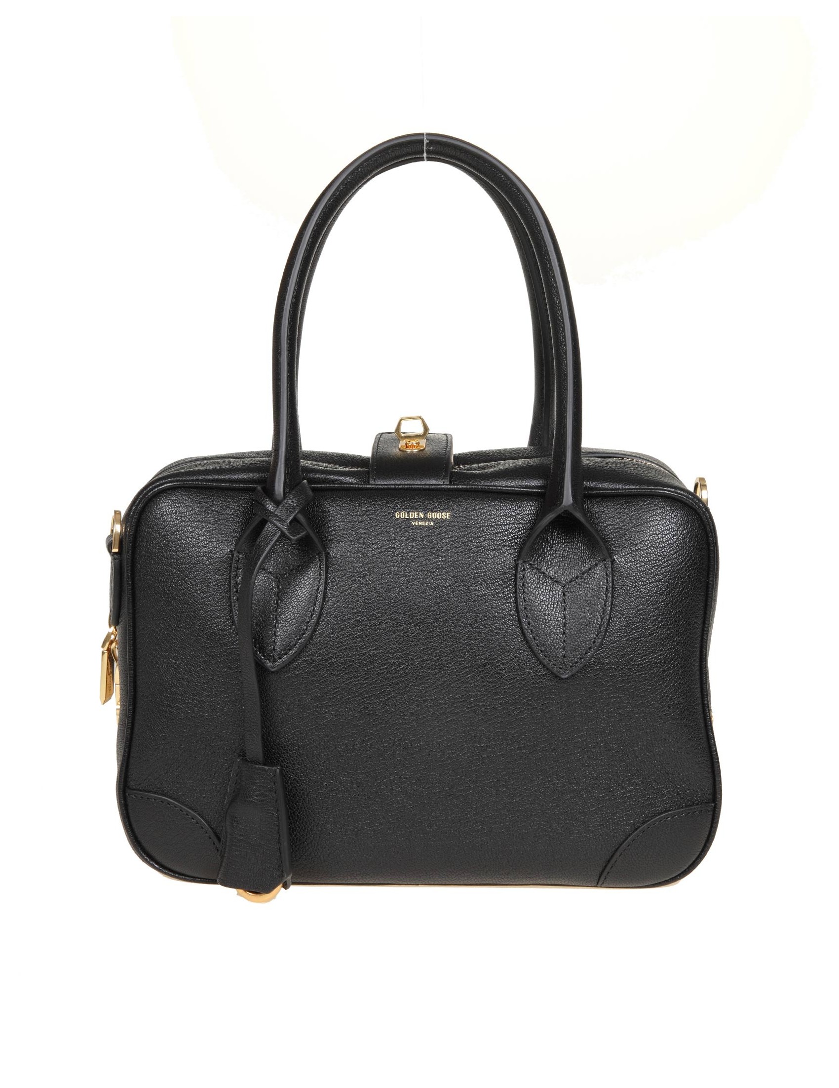 GOLDEN GOOSE BORSA BAULETTO VITA IN PELLE COLORE NERO