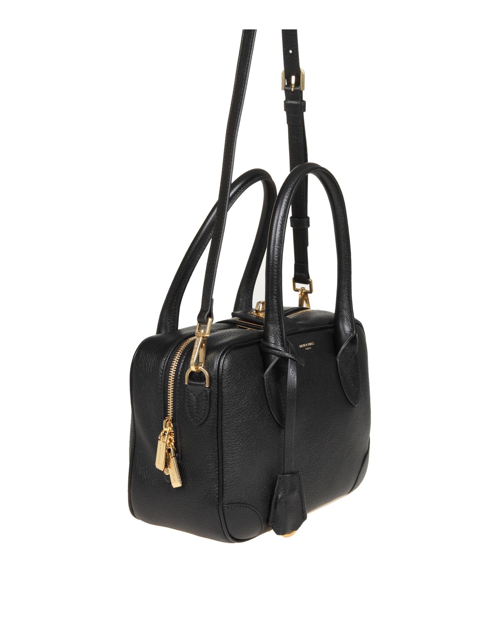 GOLDEN GOOSE BORSA BAULETTO VITA IN PELLE COLORE NERO