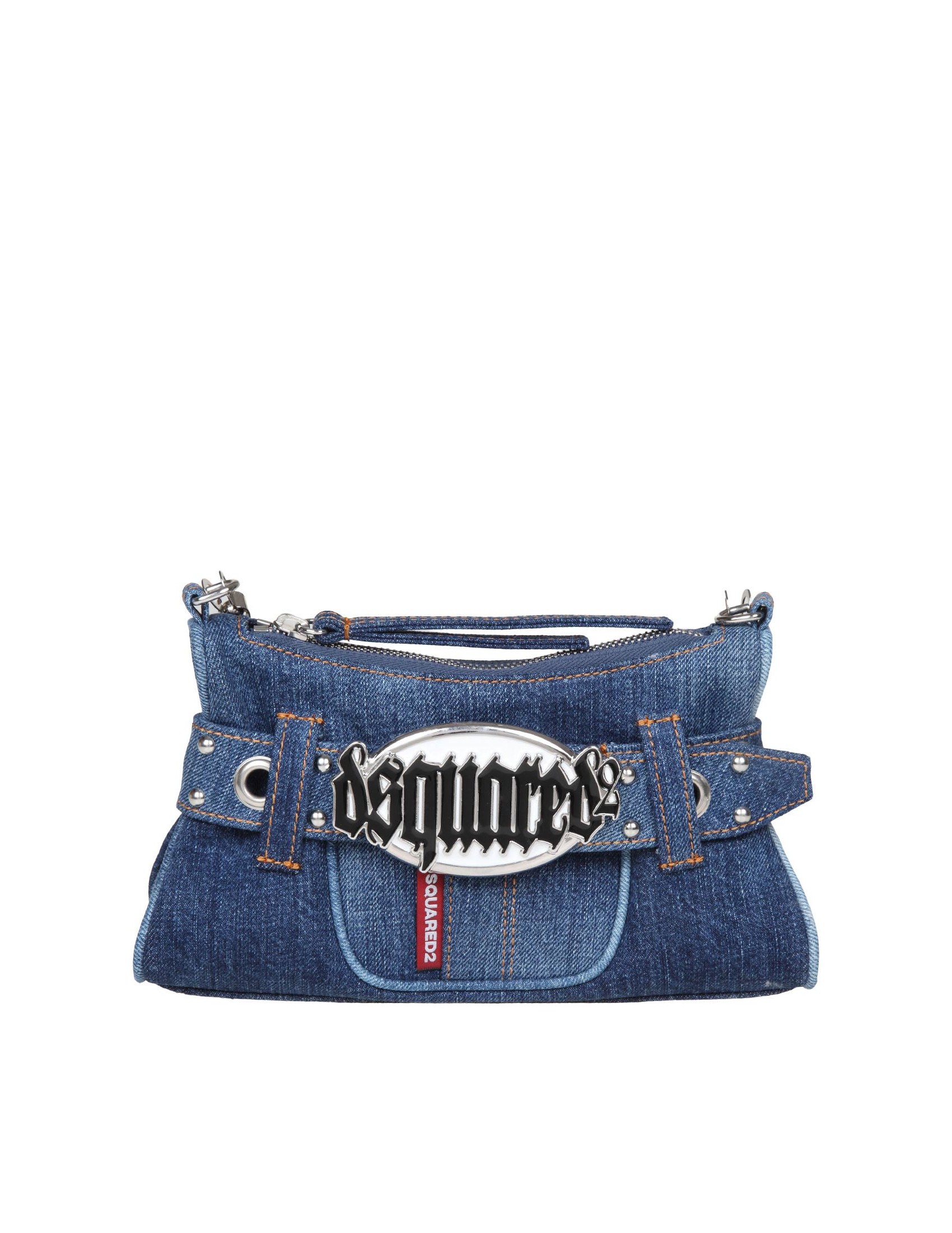 DSQUARED2 BORS A SPALLA IN DENIM CON LOGO