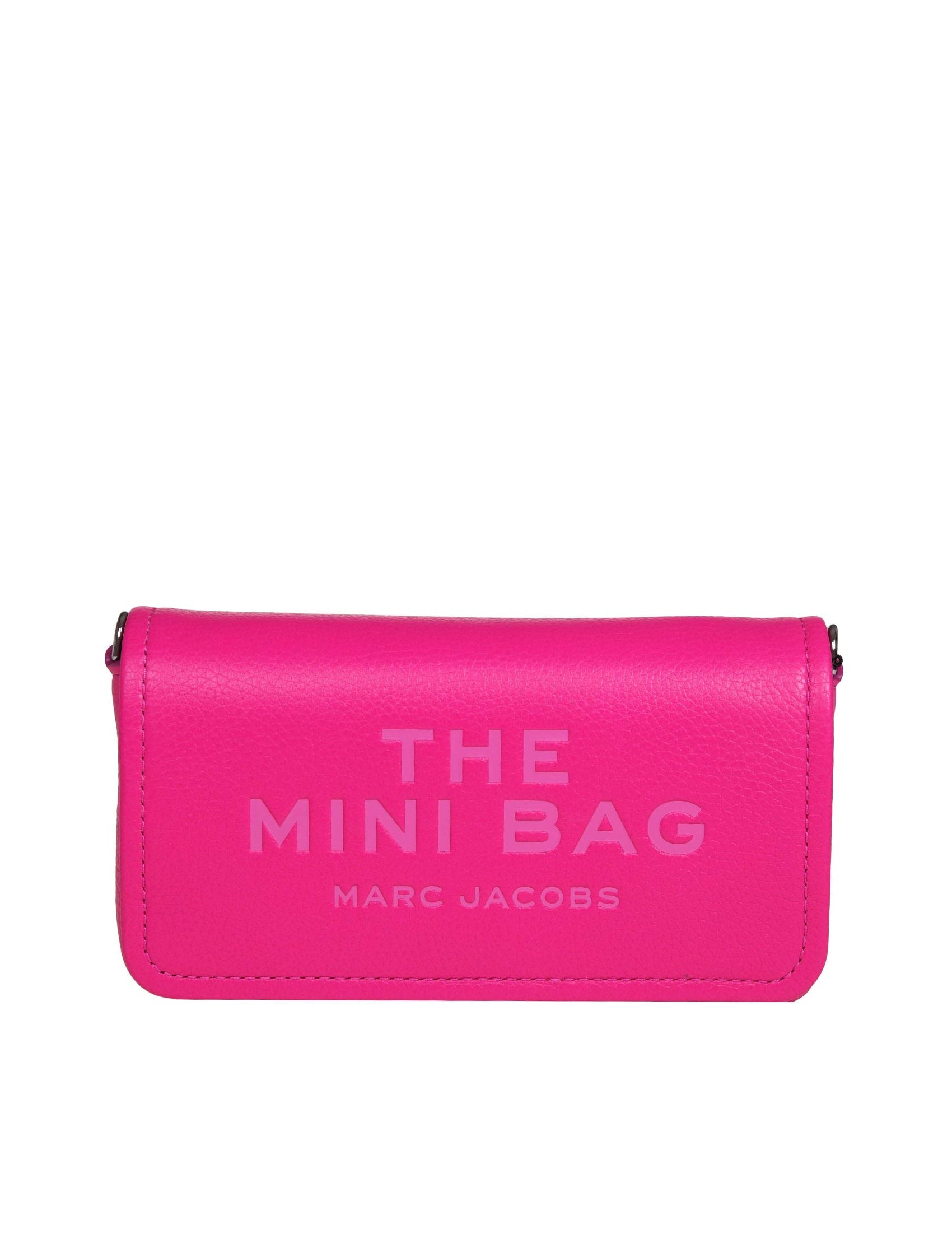 MARC JACOBS THE MINI BAG IN FUCHSIA LEATHER