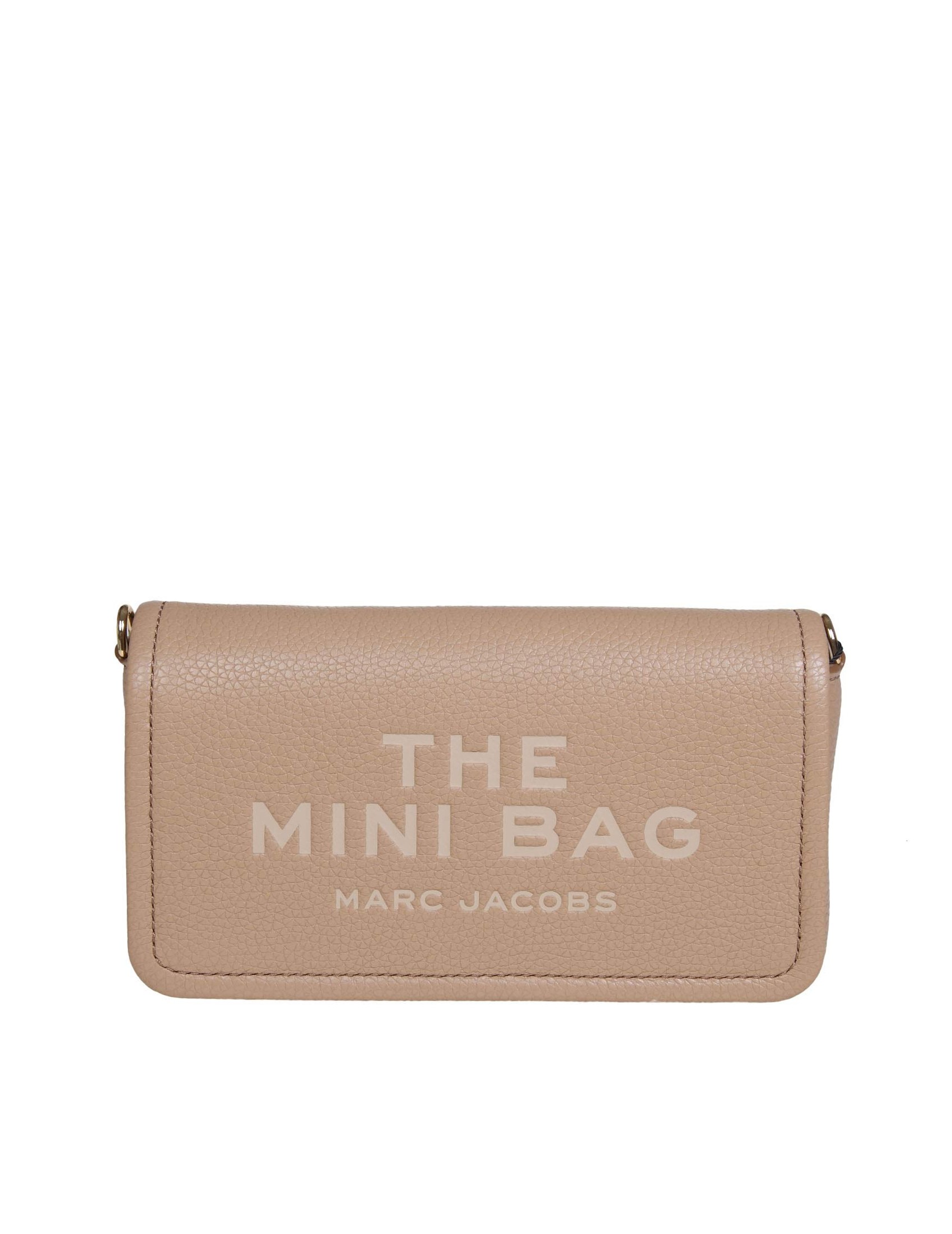 MARC JACOBS THE MINI BAG IN CAMEL COLOR LEATHER