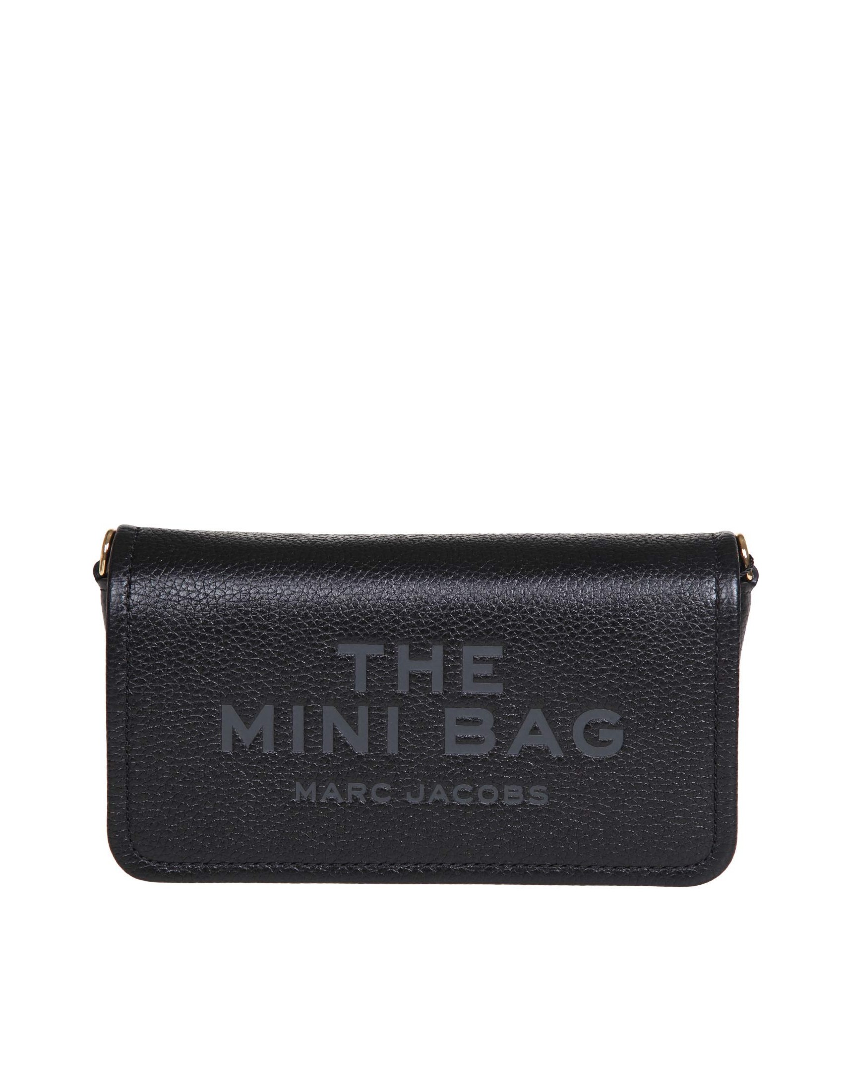 MARC JACOBS THE MINI BAG IN BLACK LEATHER