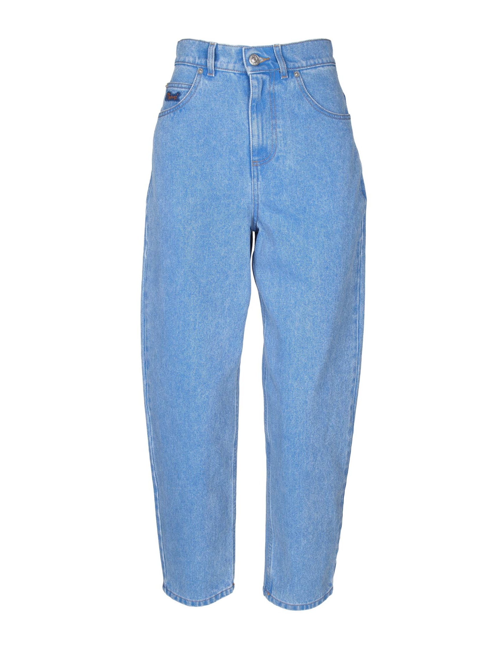 MARNI JEANS IN COTONE A GAMBA DRITTA