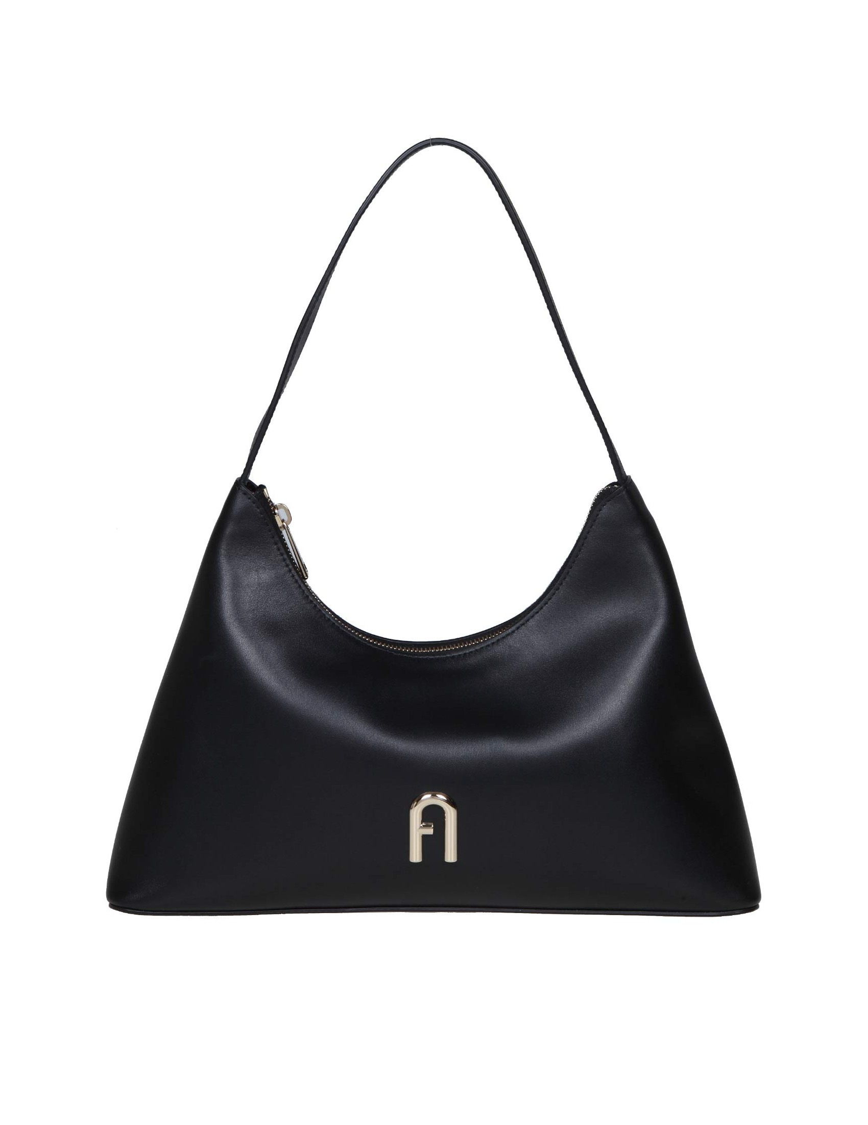 FURLA BORSA A SPALLA DIAMANTE IN PELLE COLORE NERO