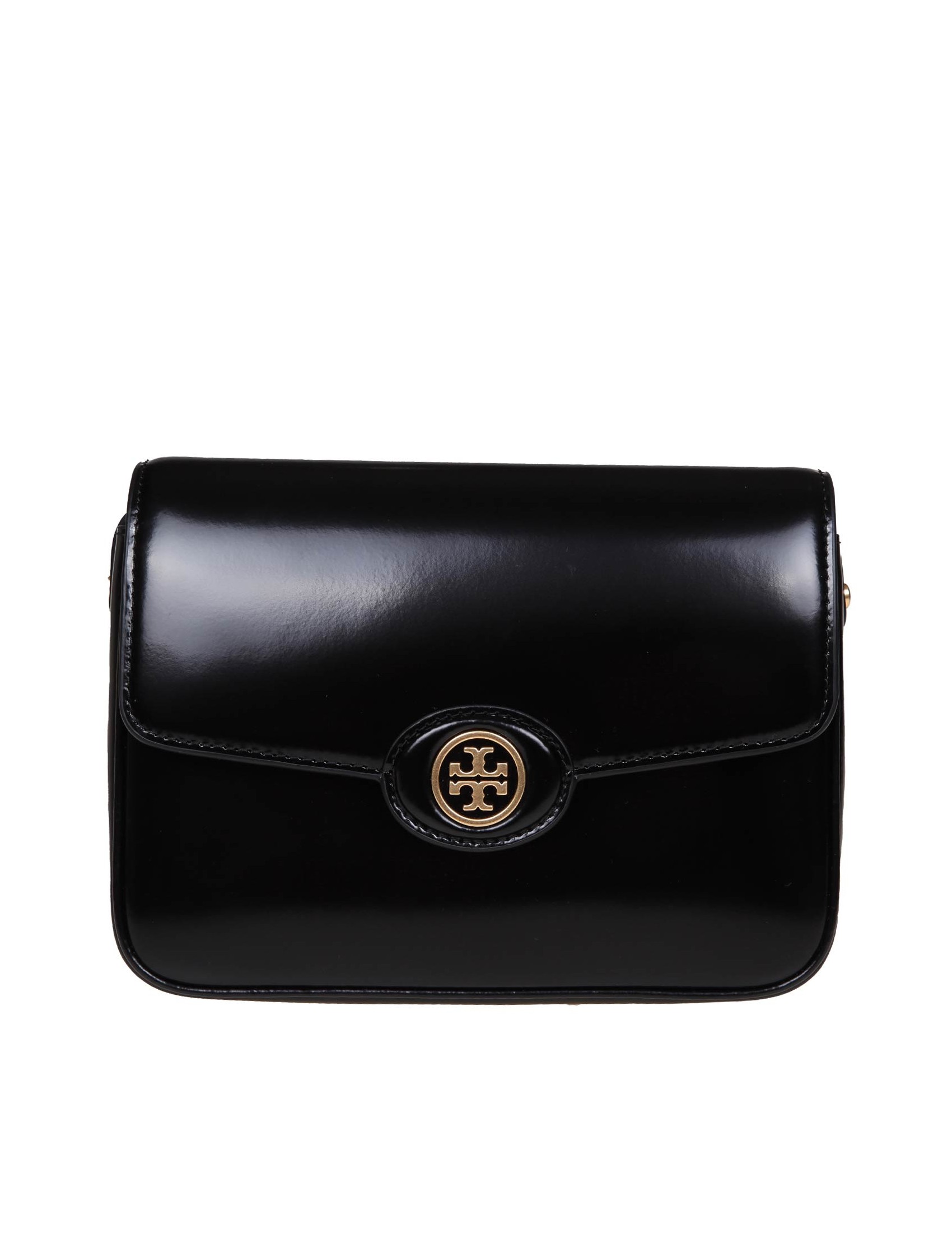 TORY BURCH BORSA ROBINSON IN PELLE SPAZZOLATA COLORE NERO