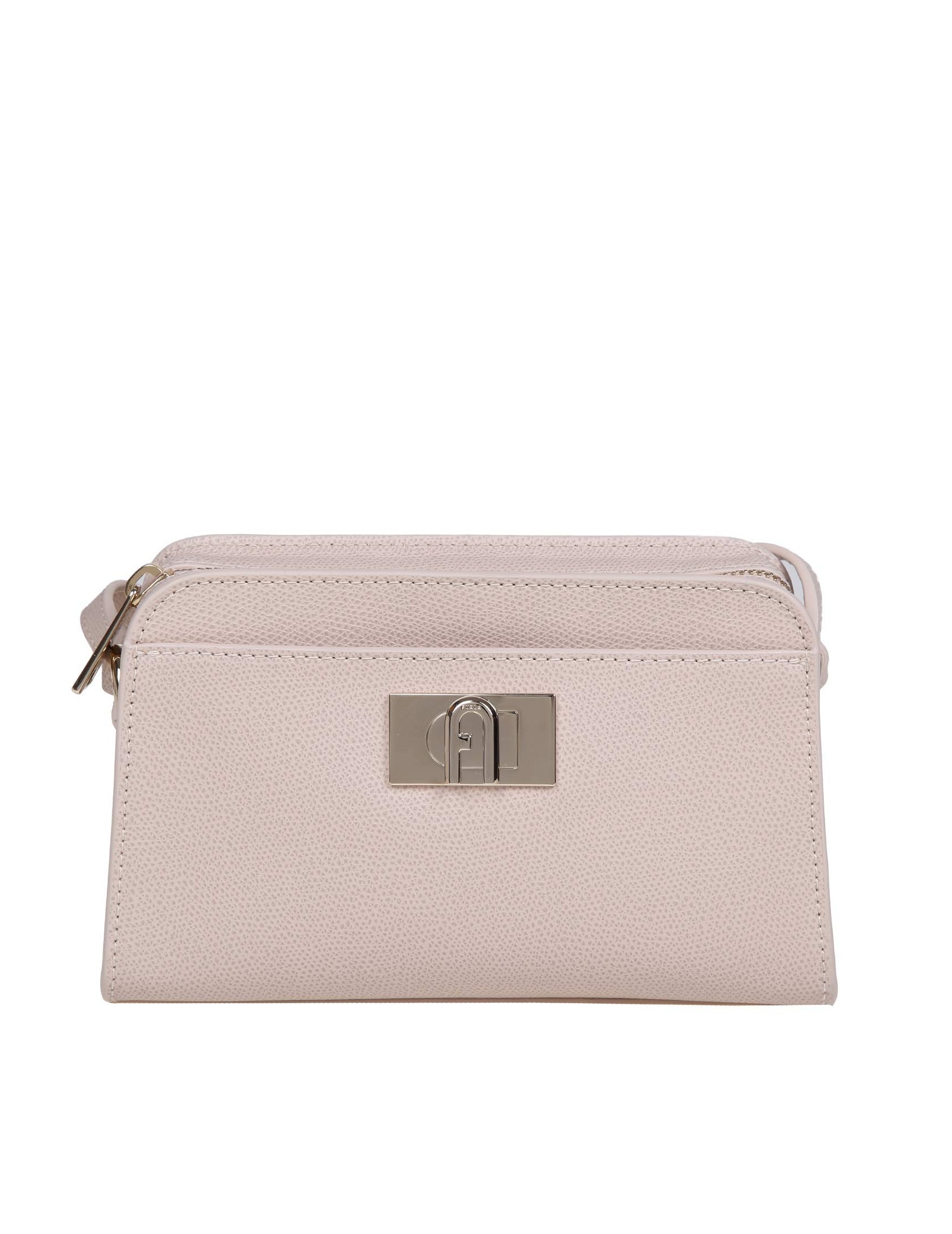 FURLA 1927 MINI SHOULDER BAG IN BALLERINA COLOR LEATHER