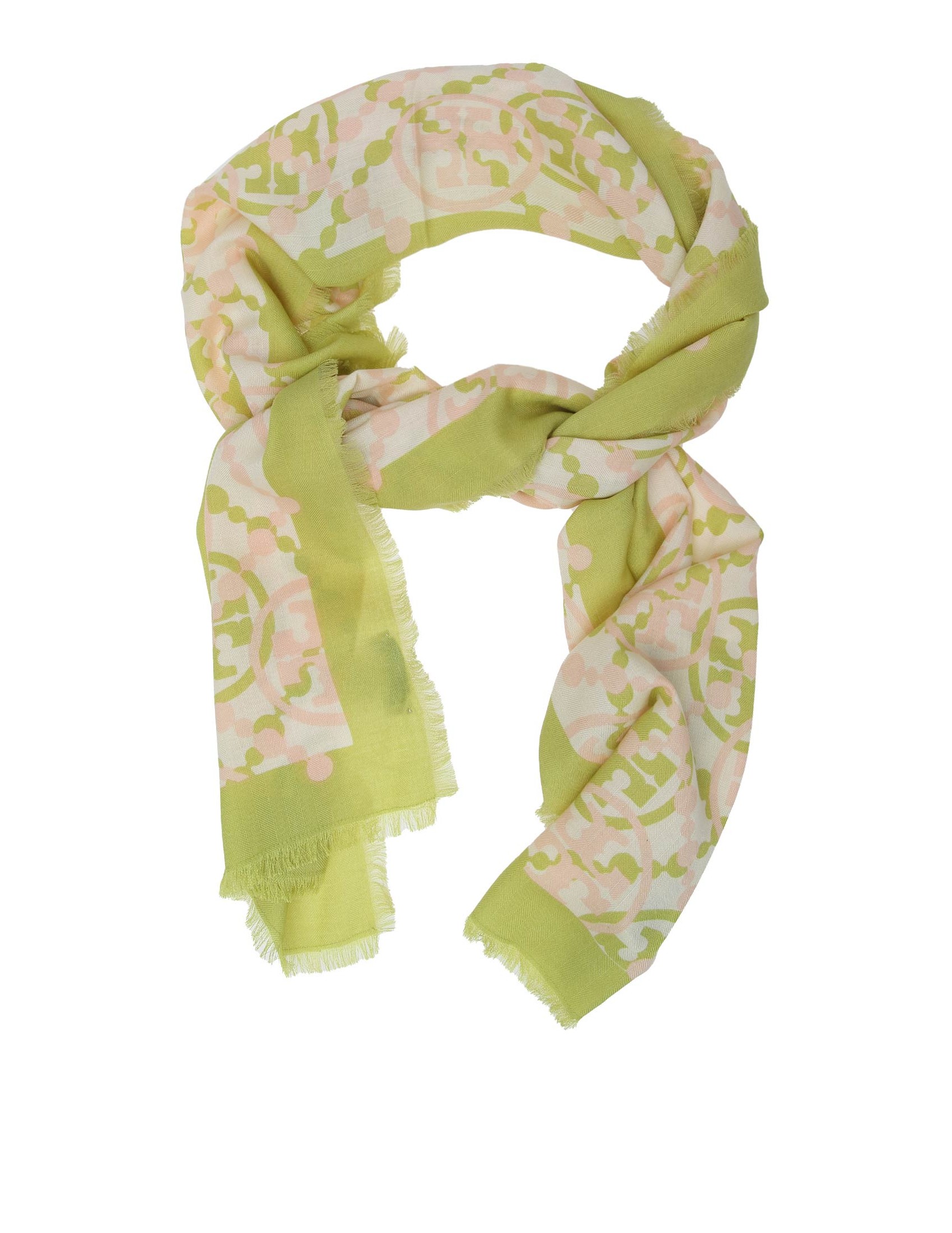 TORY BURCH MONOGRAM DOUBLE T SCARF