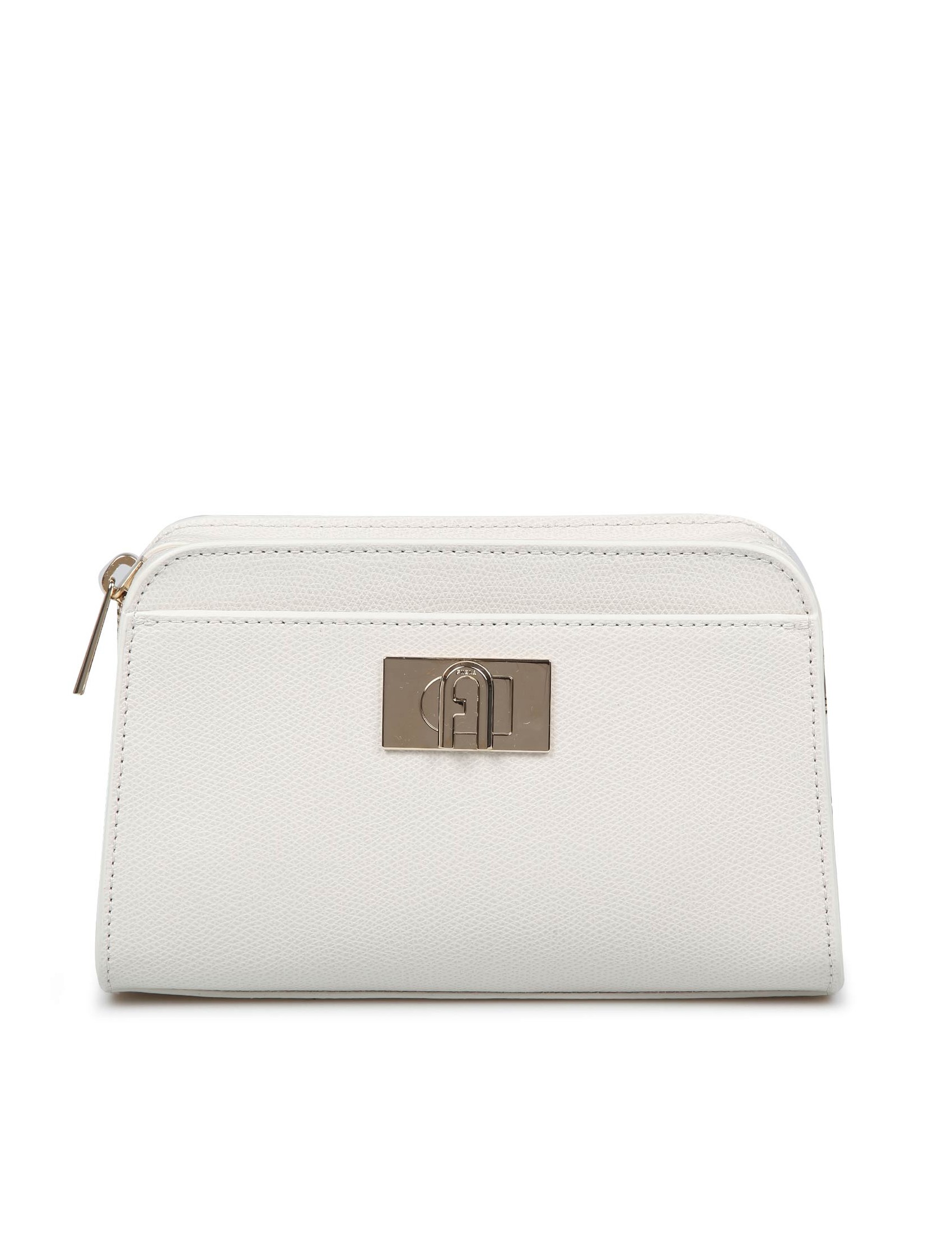 FURLA 1927 MINI SHOULDER BAG IN MARSHMALLOW COLOR LEATHER