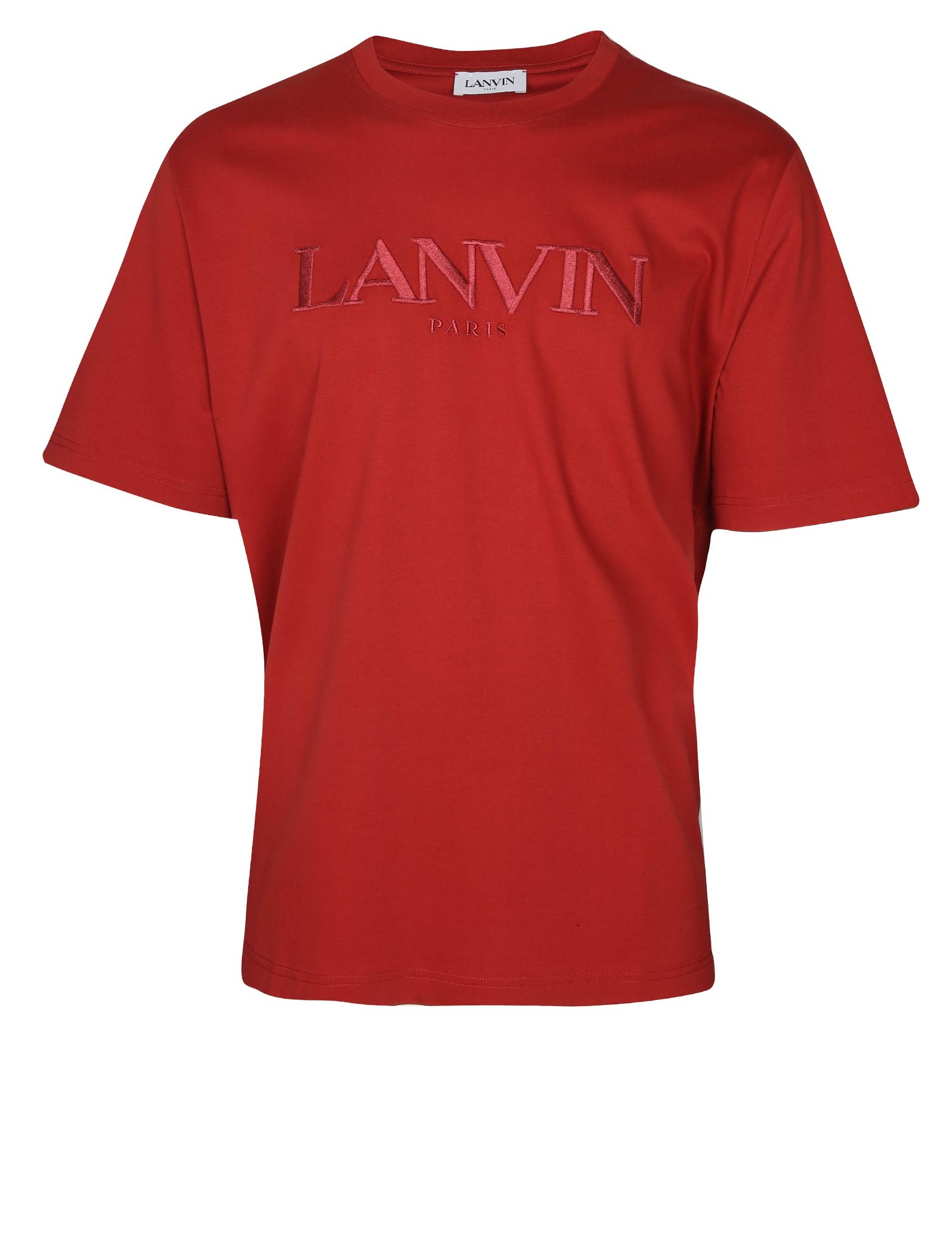 LANVIN T-SHIRT IN COTONE CON RICAMO LANVIN