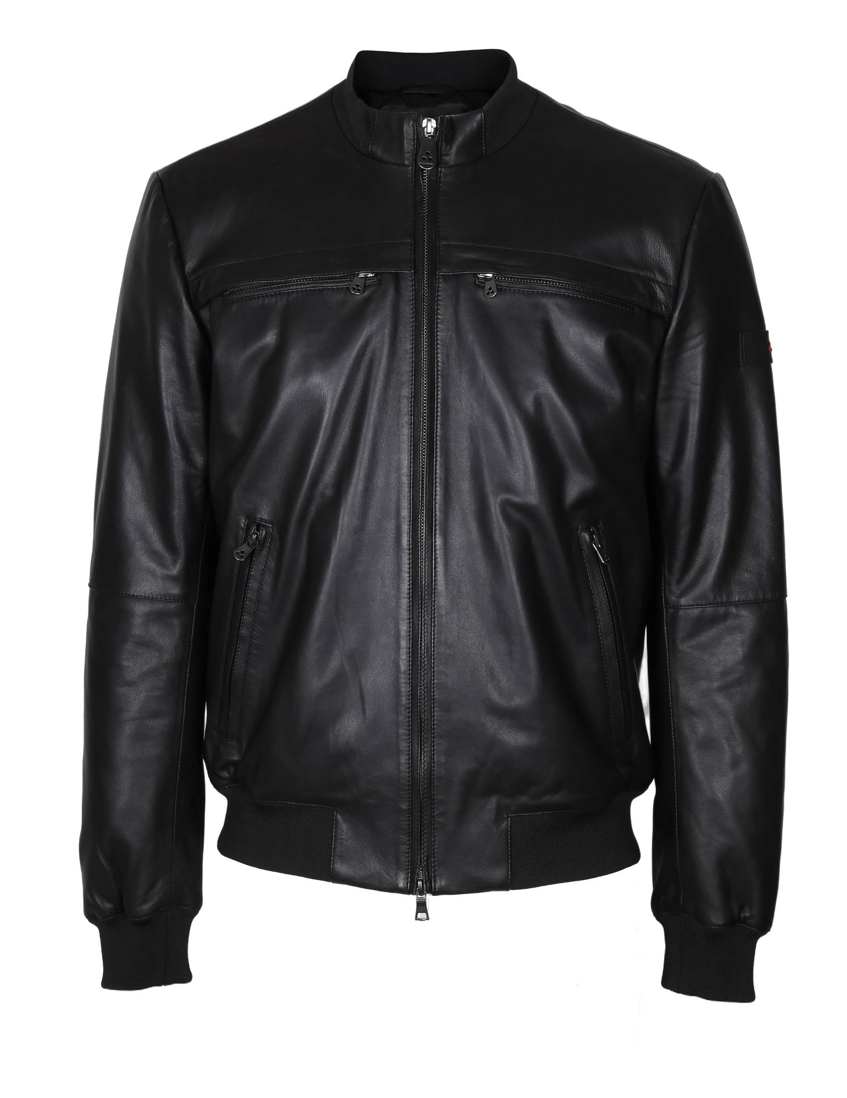 PEUTEREY SANDS LEATHER JACKET COLOR BLACK