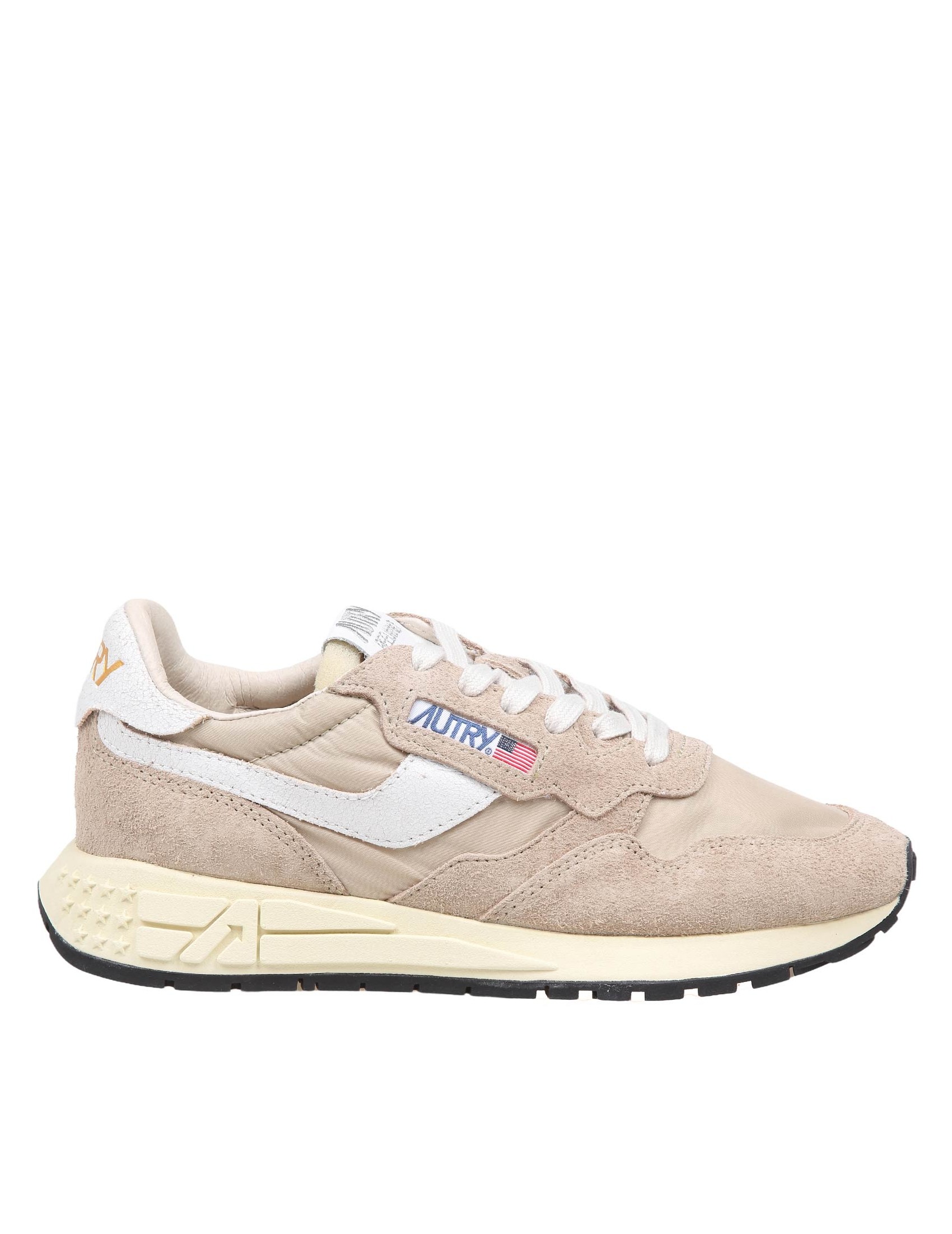 AUTRY SNEAKERS REELWIND LOW IN SUEDE E NYLON COLORE BEIGE