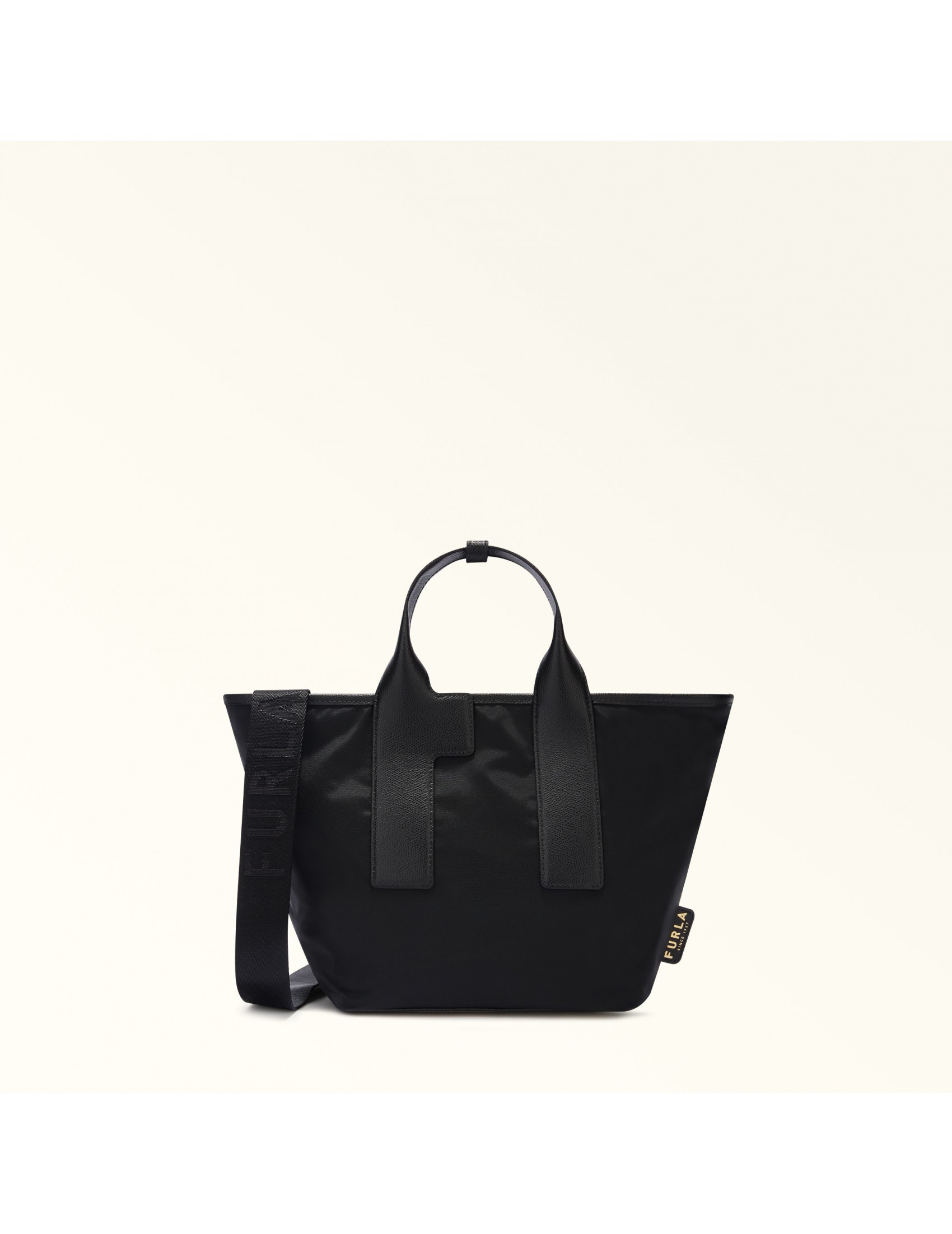 FURLA BORSA A MANO PIUMA M TOTE IN NYLON COLORE NERO