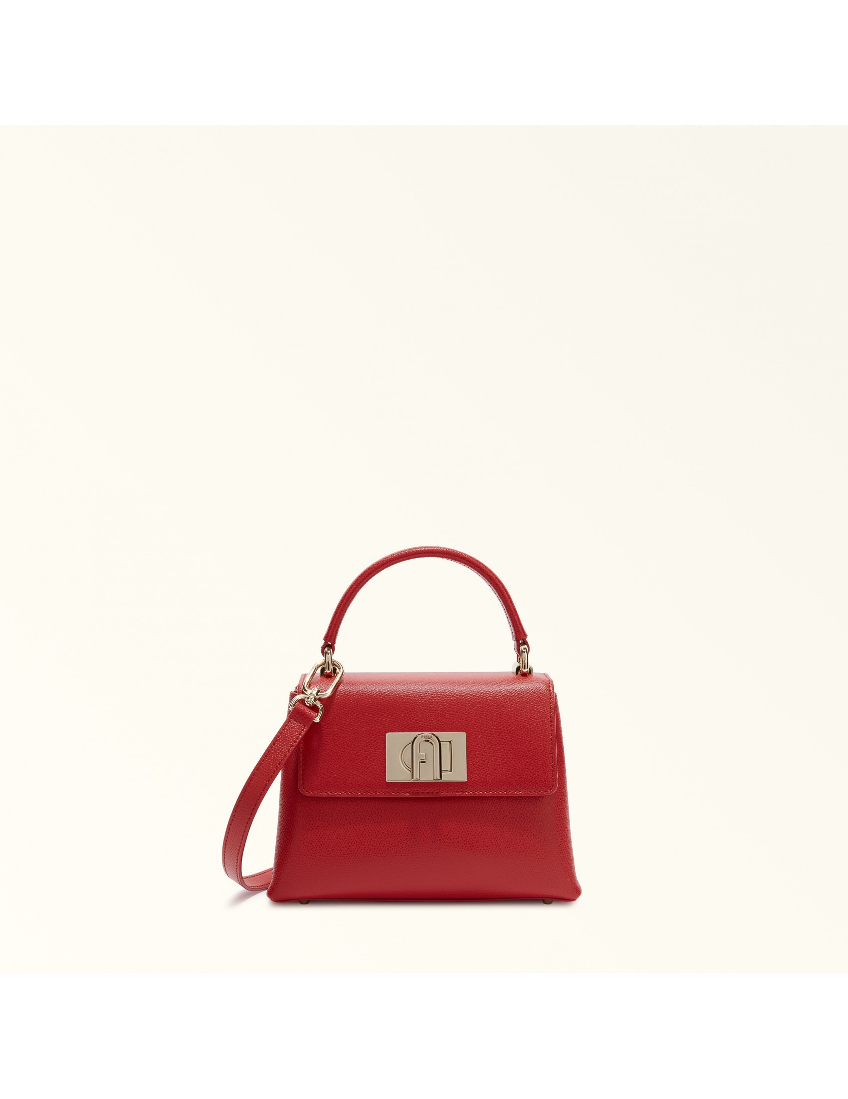 FURLA 1927 MINI HANDBAG IN RED LEATHER