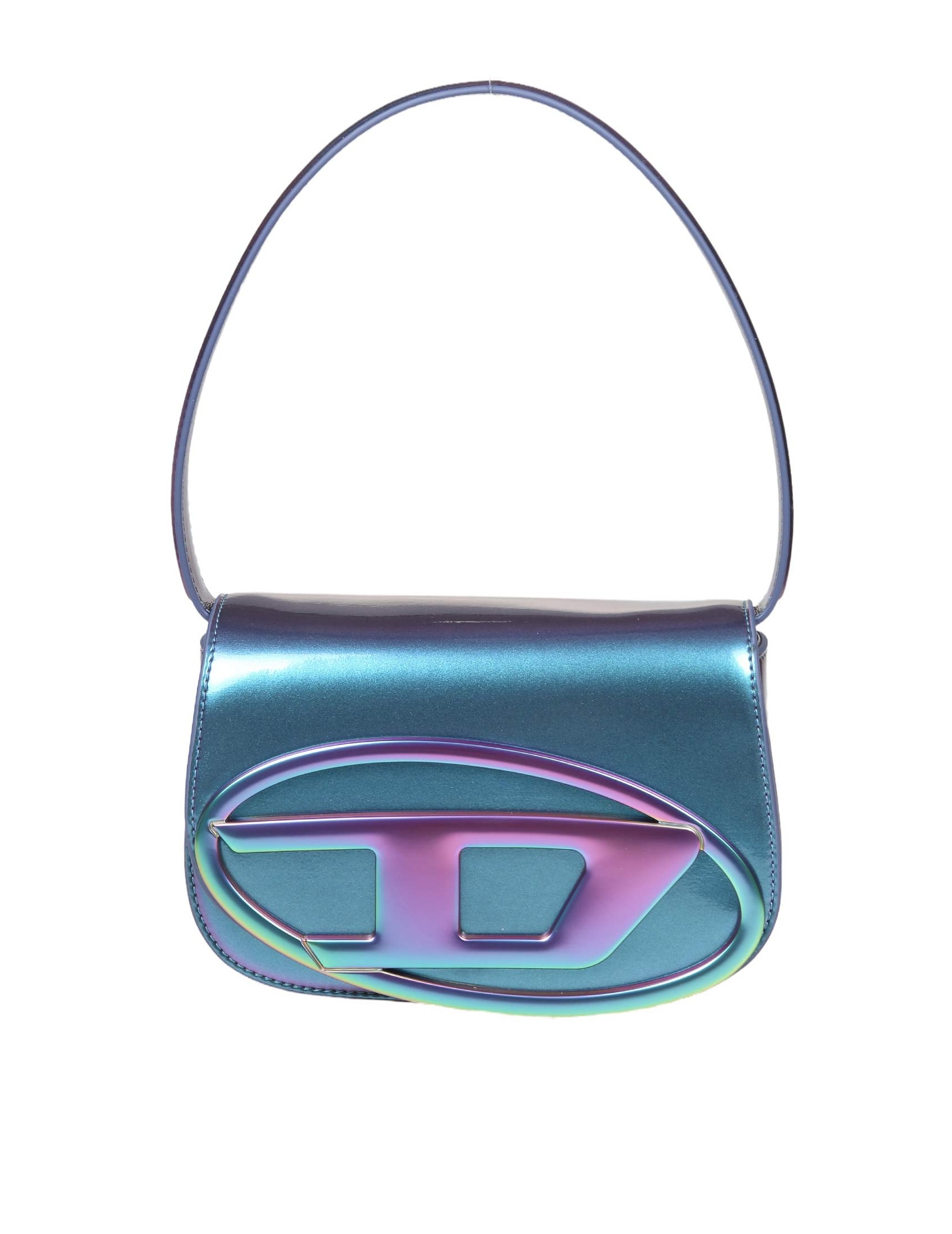 DIESEL BORSA A SPALLA 1DR IN PELLE IRIDESCENTE MULTICOLOR