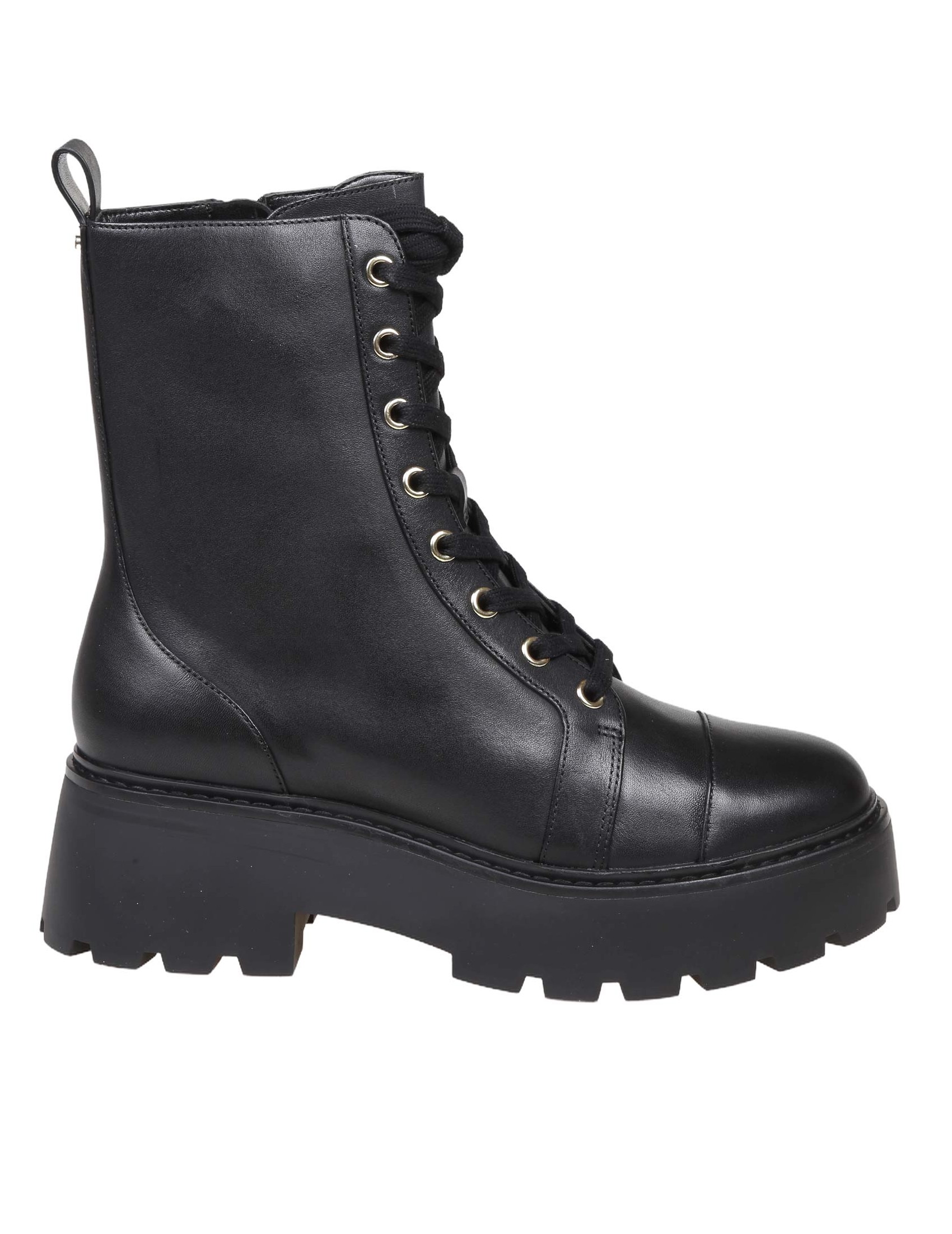 MICHAEL KORS BLAKE ANKLE BOOT IN BLACK LEATHER