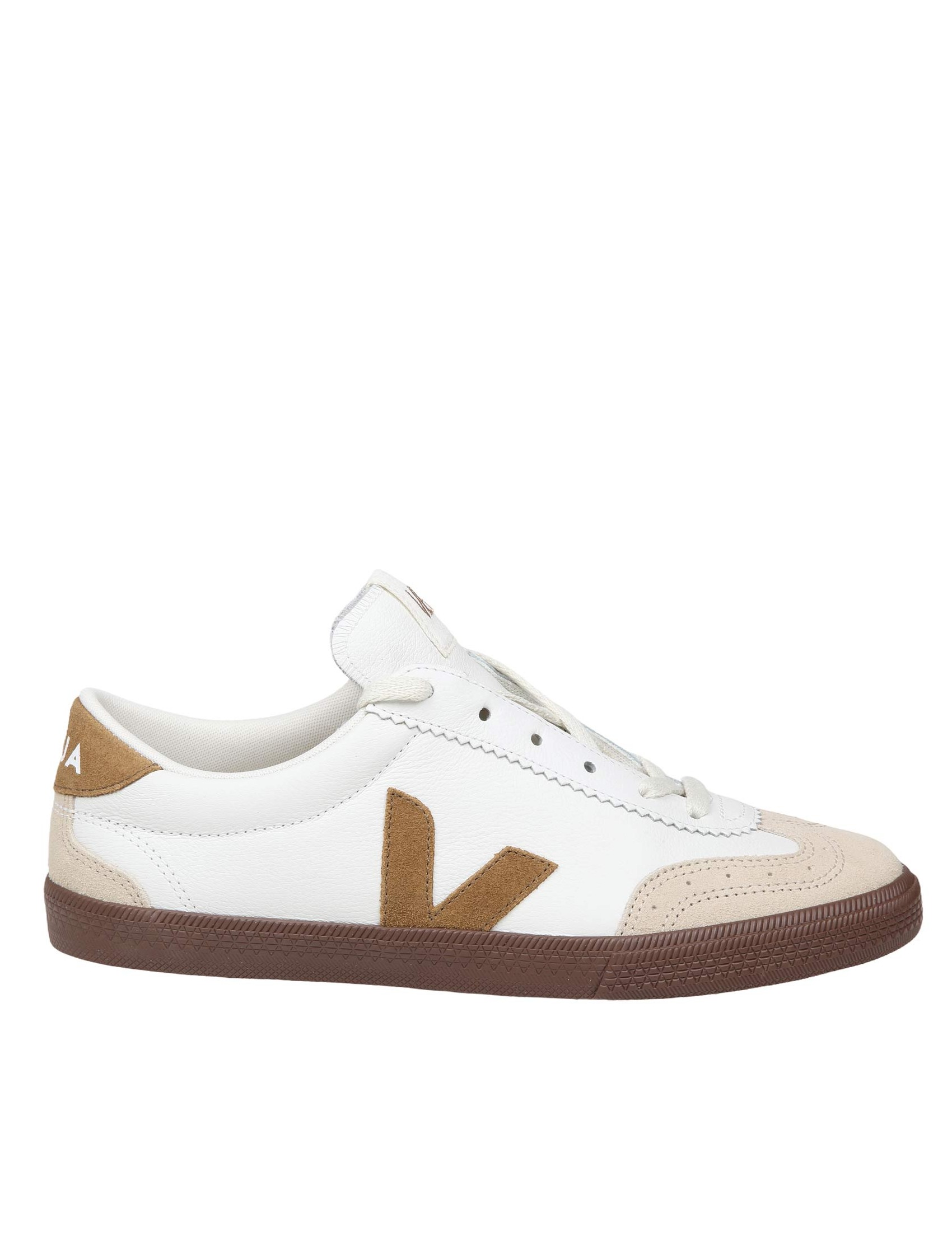 VEJA SNEAKERS VOLLEY IN PELLE CON DETTAGLI IN CAMOSCIO