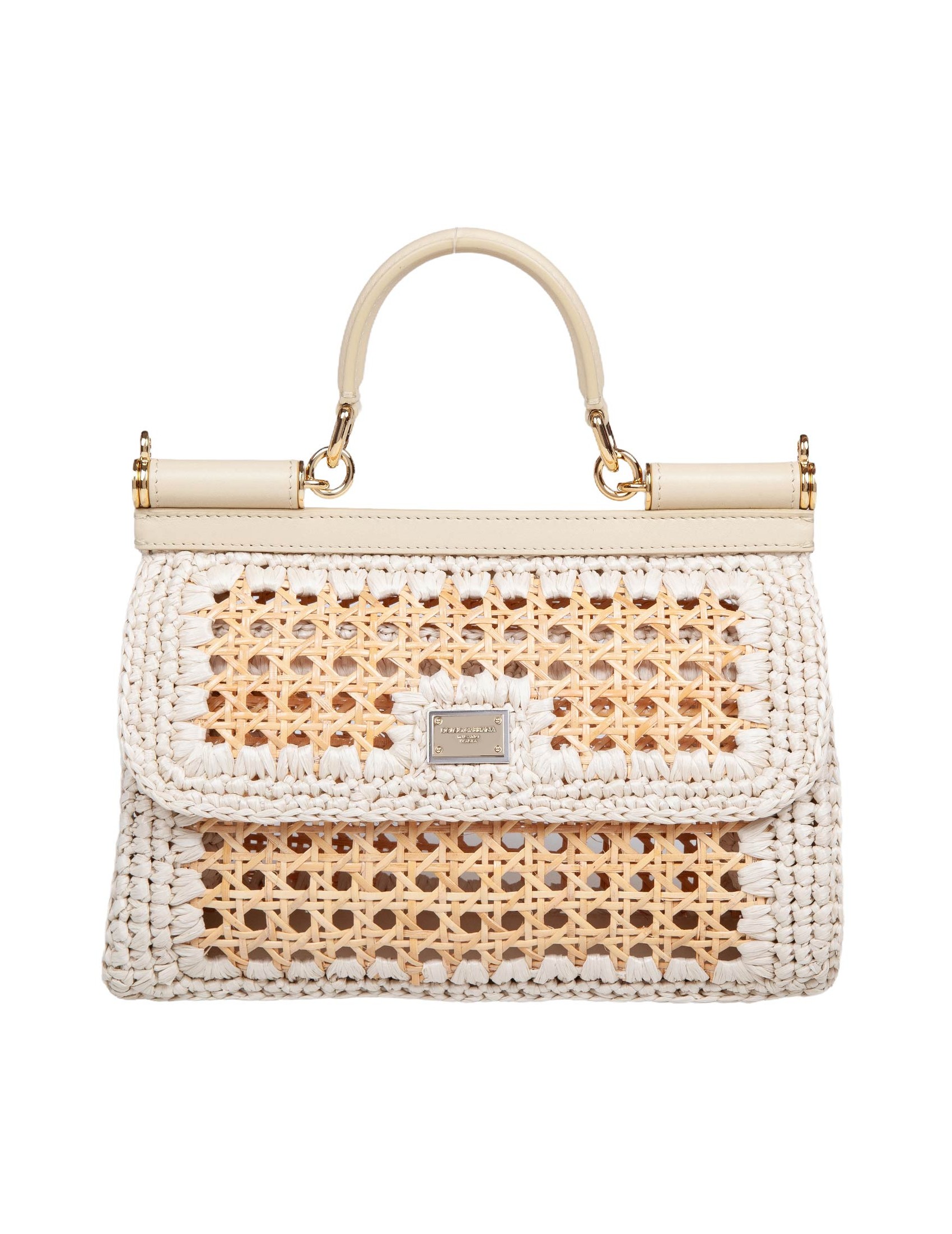 SICILY EXTENDED HANDBAG IN BEIGE STRAW