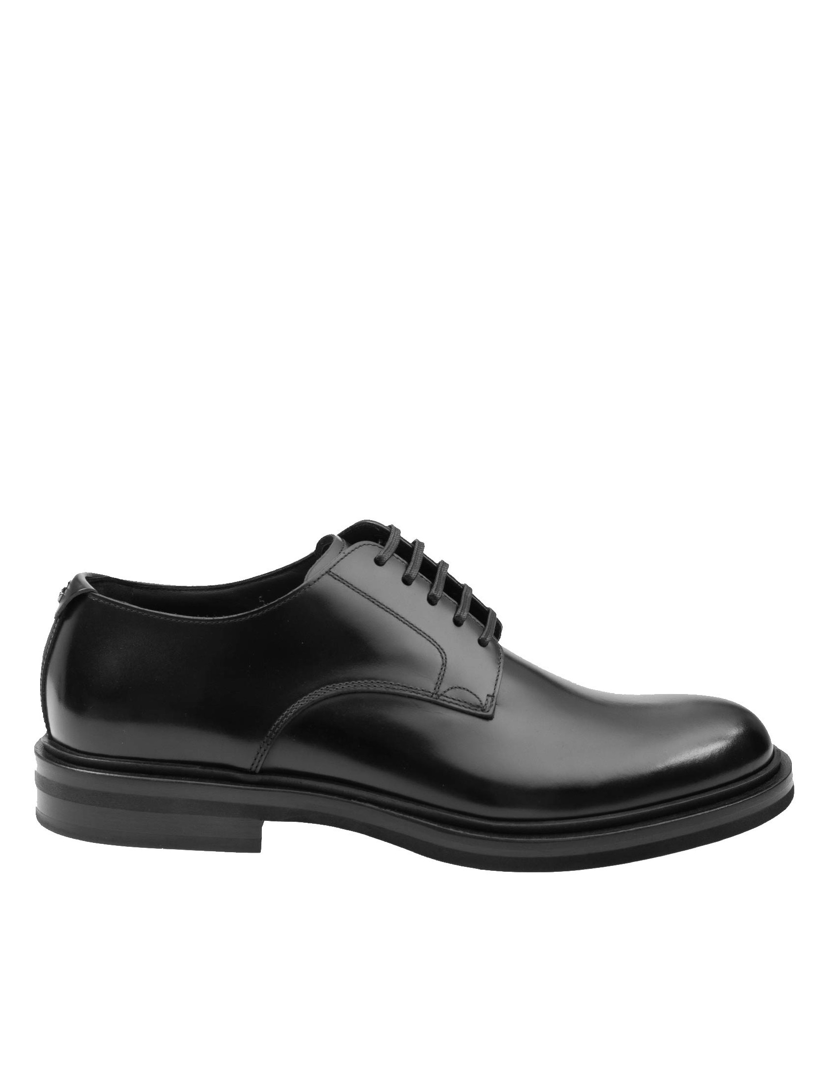 DOLCE & GABBANA DERBY IN VITELLO SPAZZOLATO COLORE NERO