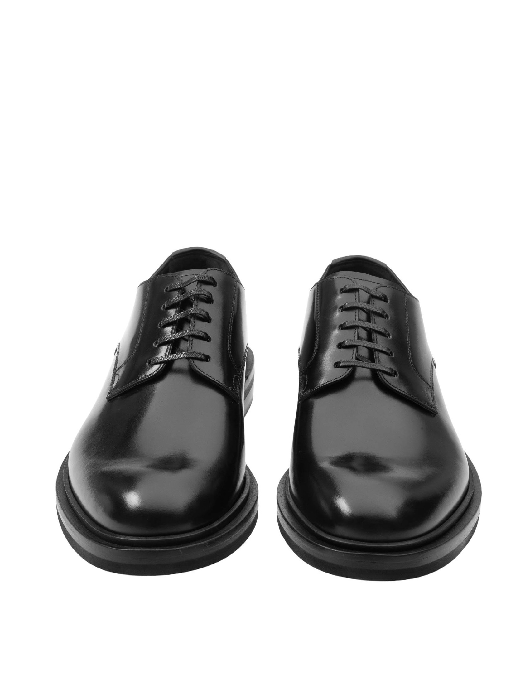 DOLCE GABBANA DERBY IN BLACK BRUSHED CALFSKIN