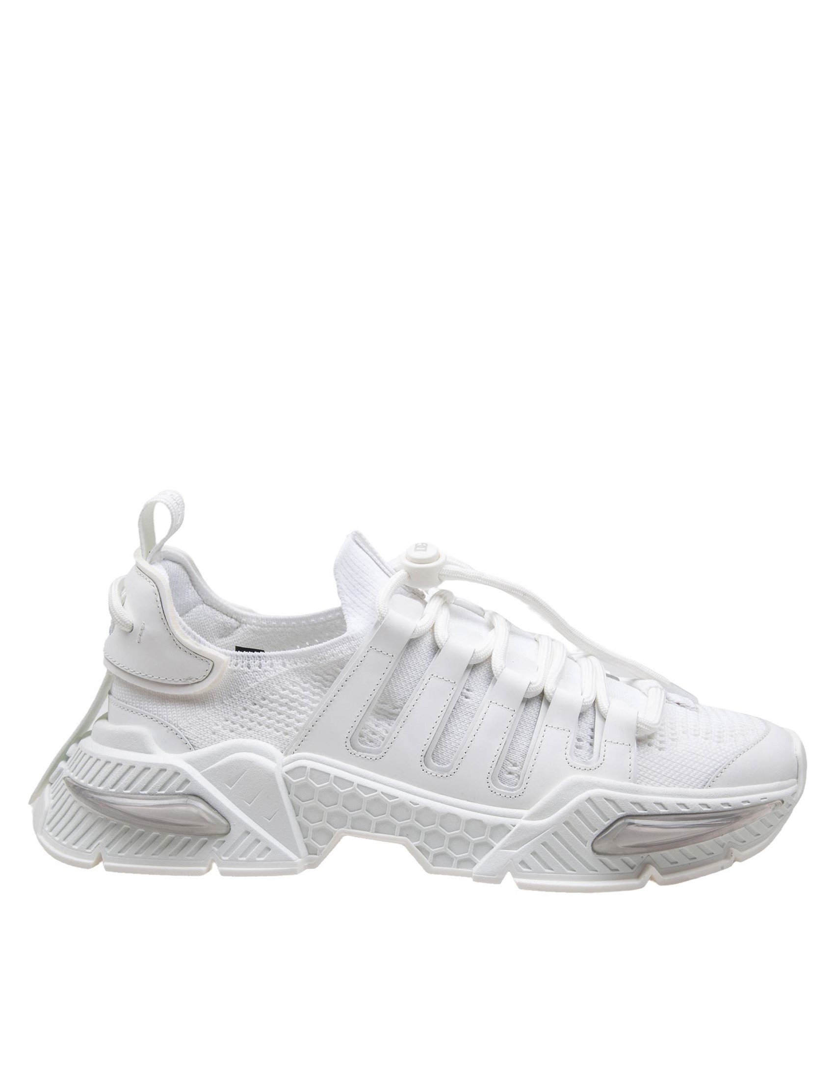 DOLCE & GABBANA AIRMASTER SNEAKERS IN WHITE NYLON