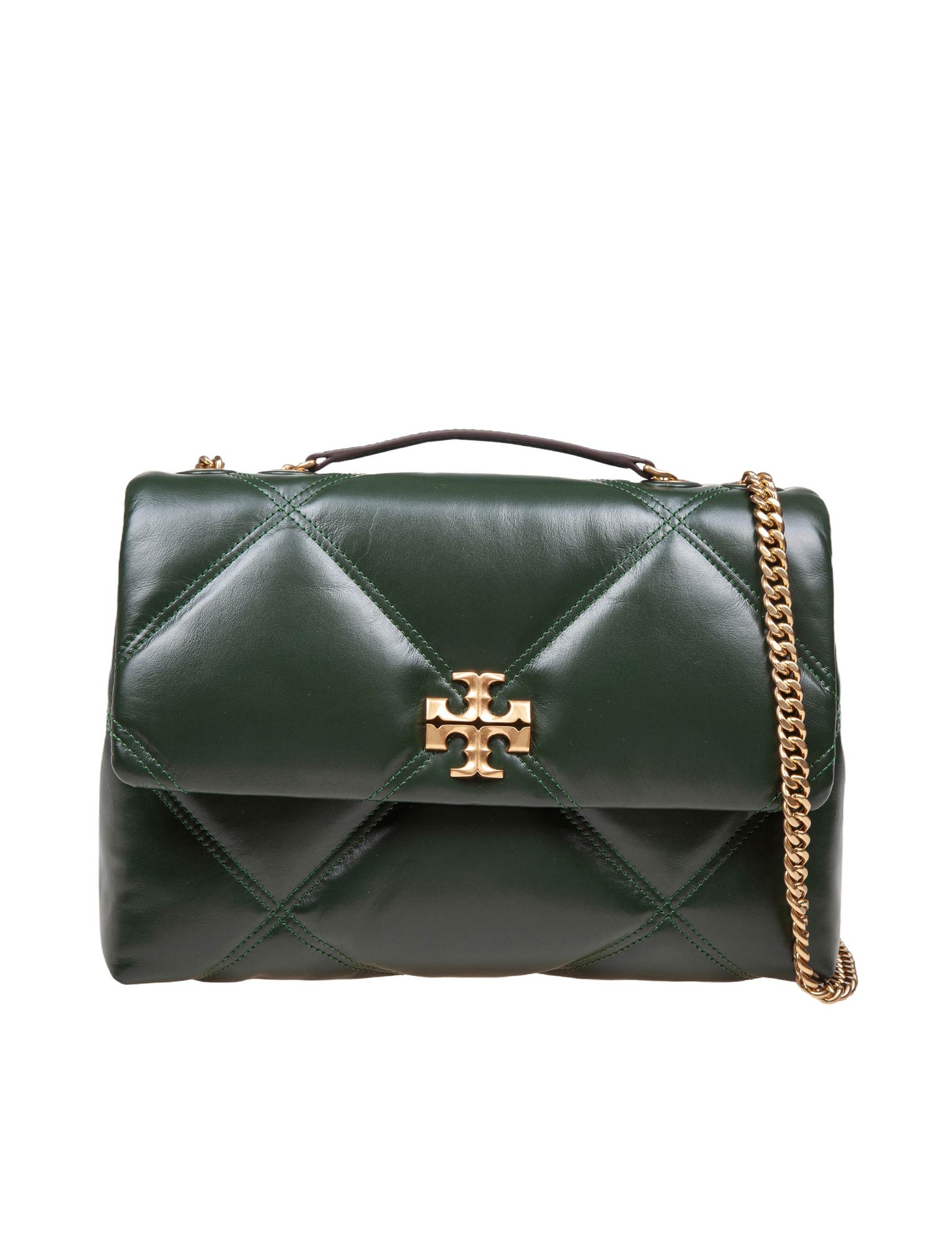 TORY BURCH KIRA DIAMOND QUILTED GREEN COLOR