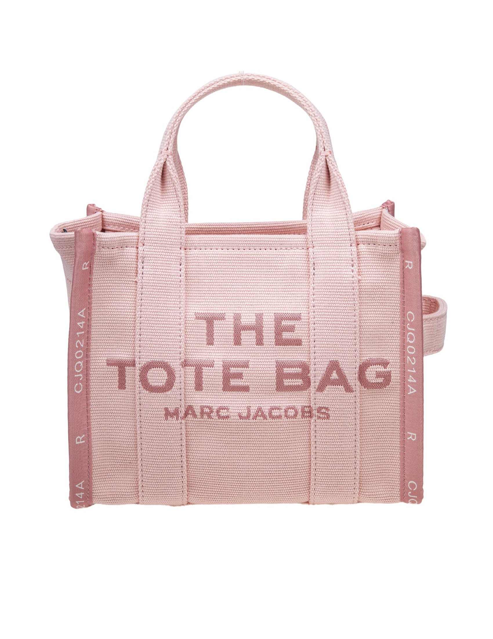 MARC JACOBS THE SMALL TOTE IN JACQUARD COLORE ROSA